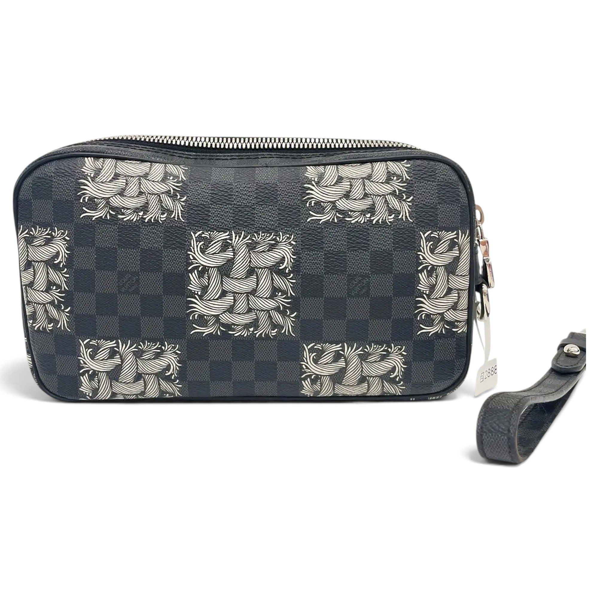 Leather clutch bag