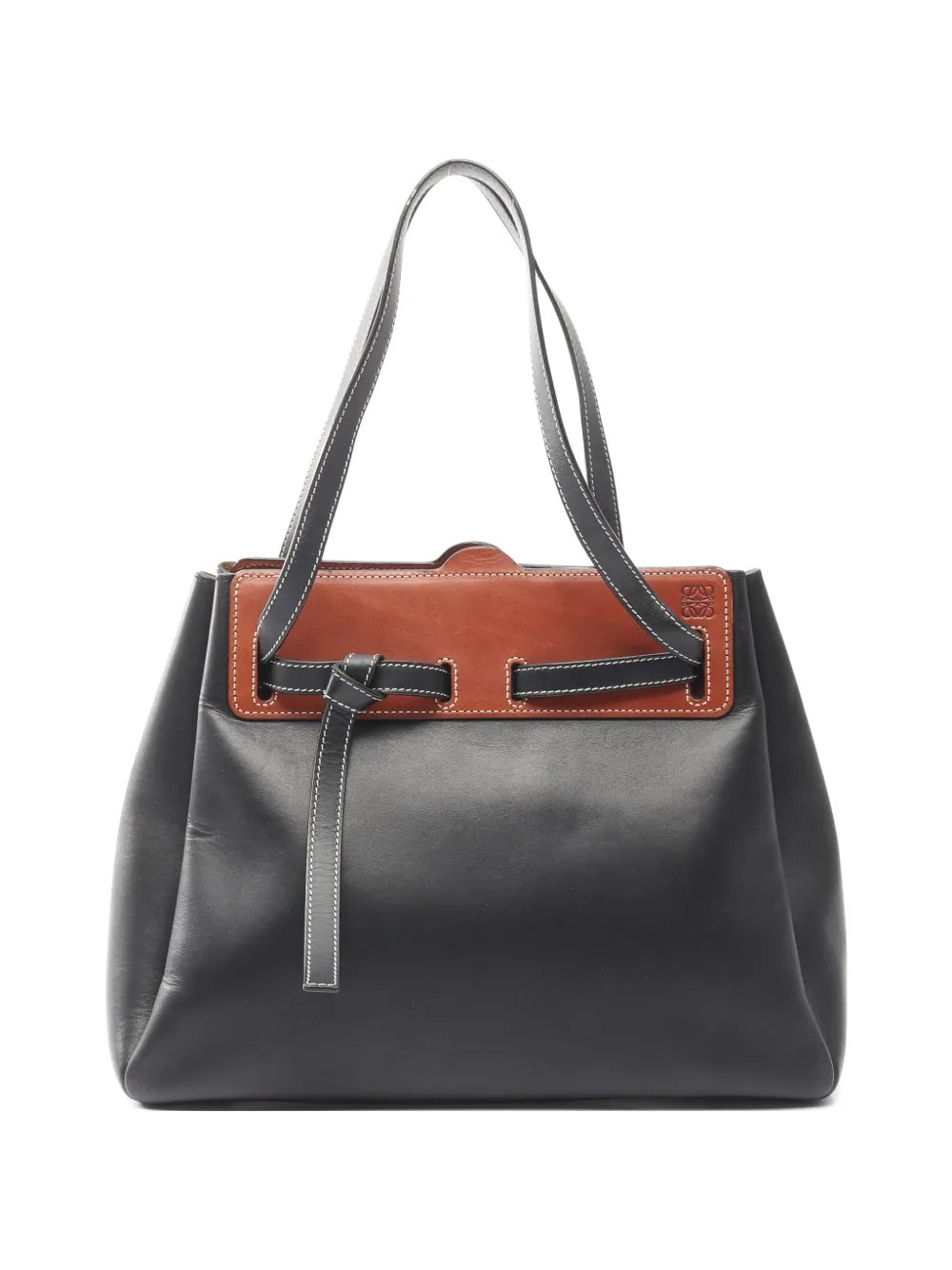 2000s Lazo leather tote bag
