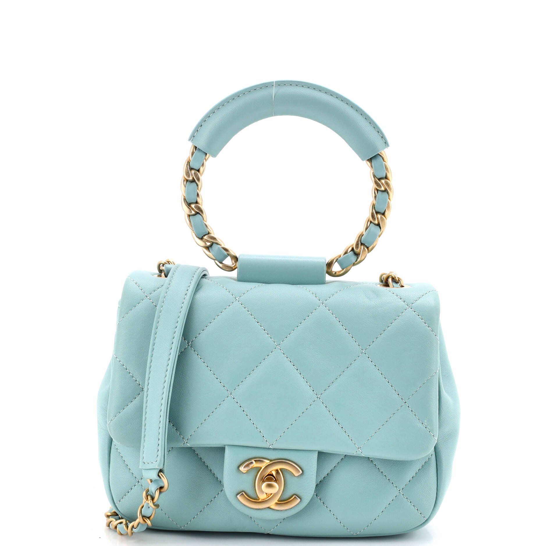 In The Loop Flap Bag Quilted Lambskin Small
