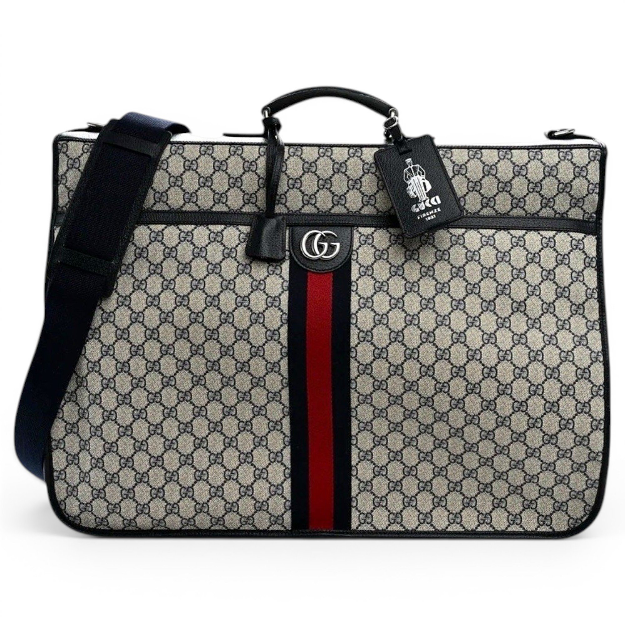 Leather travel bag