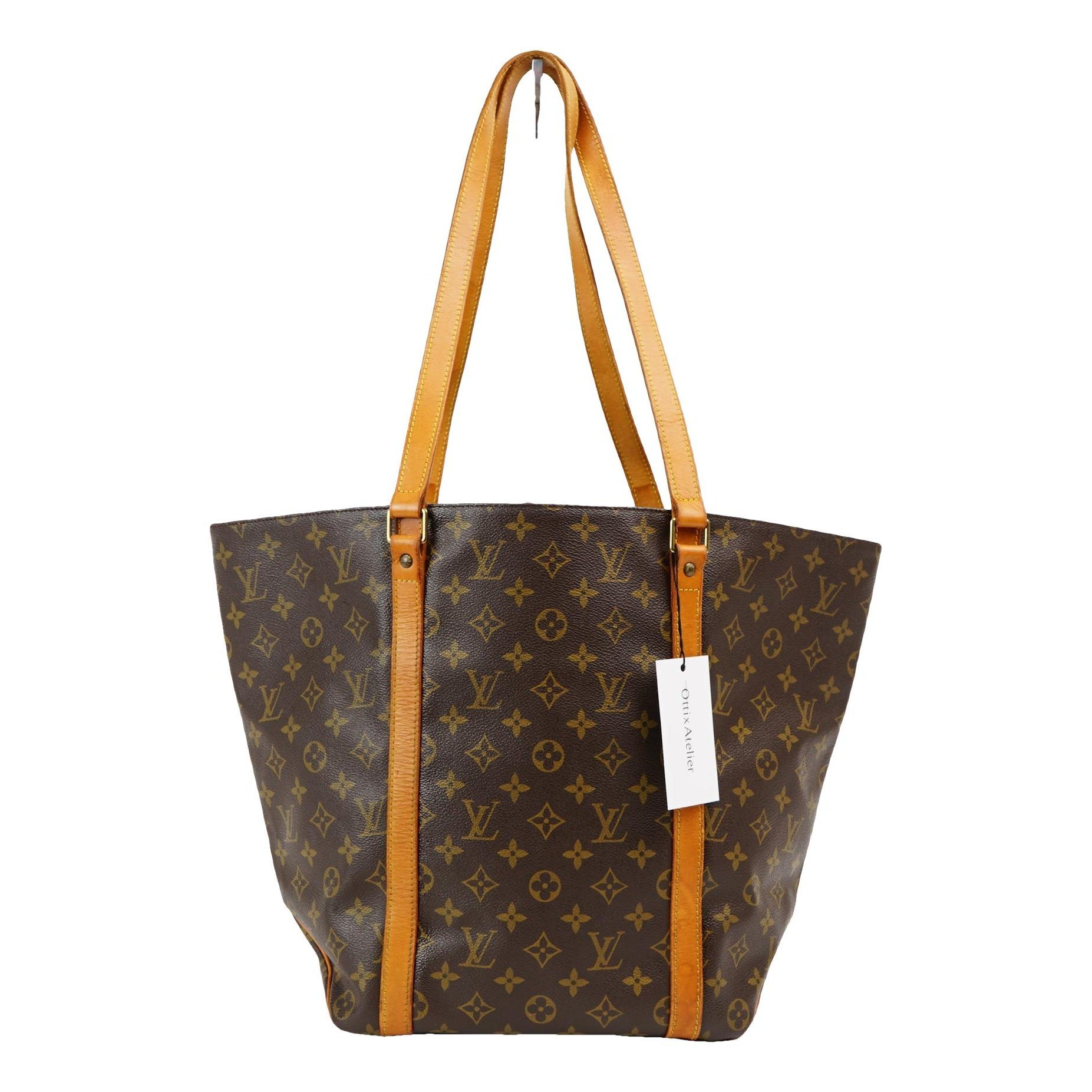 Shopping leather handbag