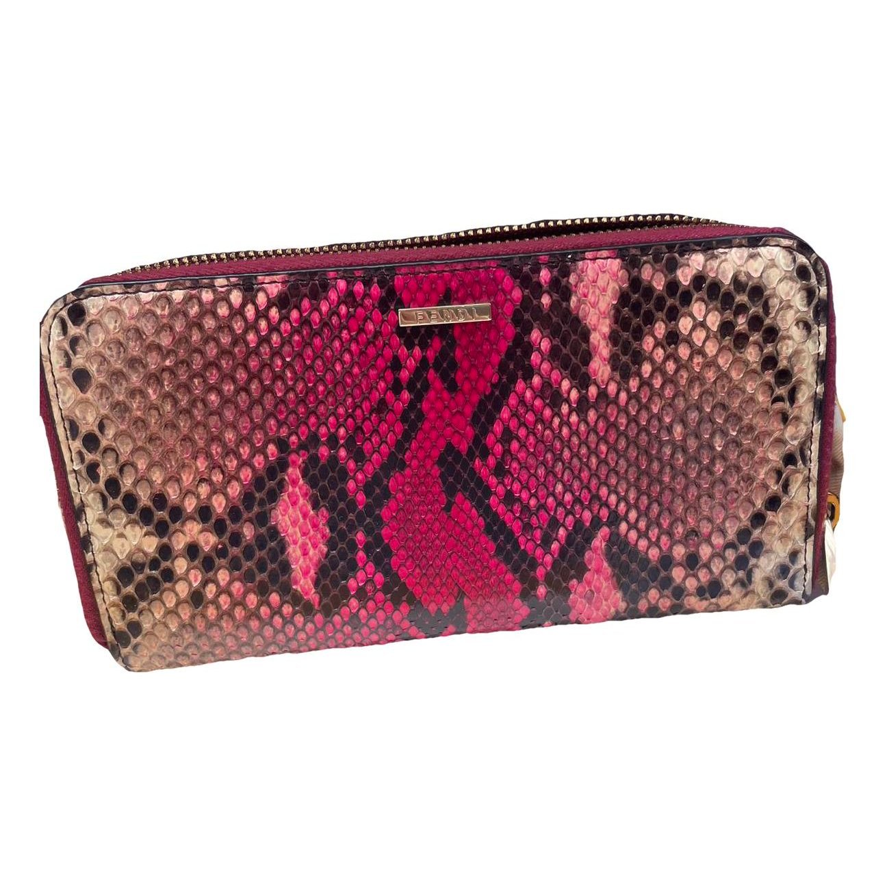 Leather clutch bag