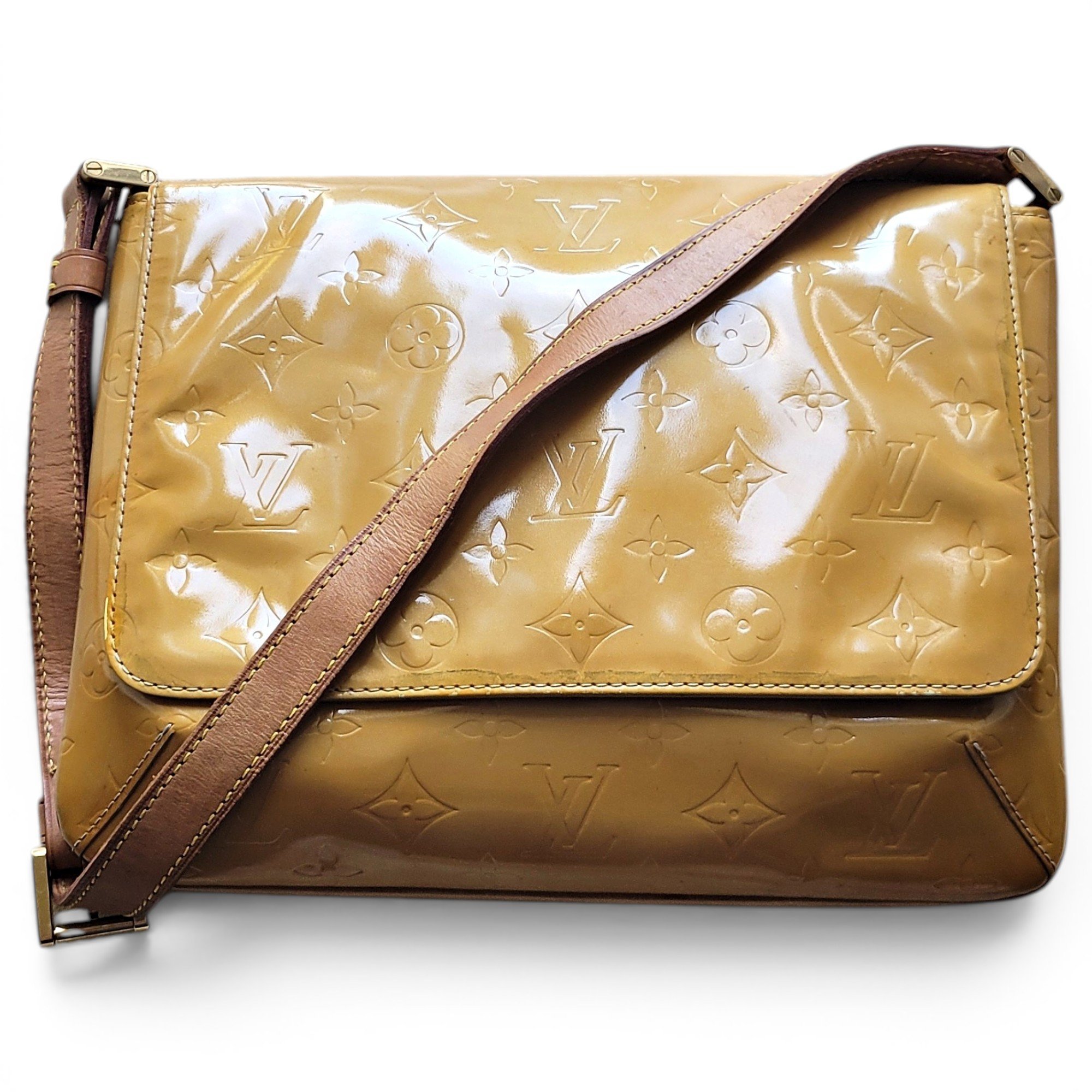 Thompson patent leather handbag