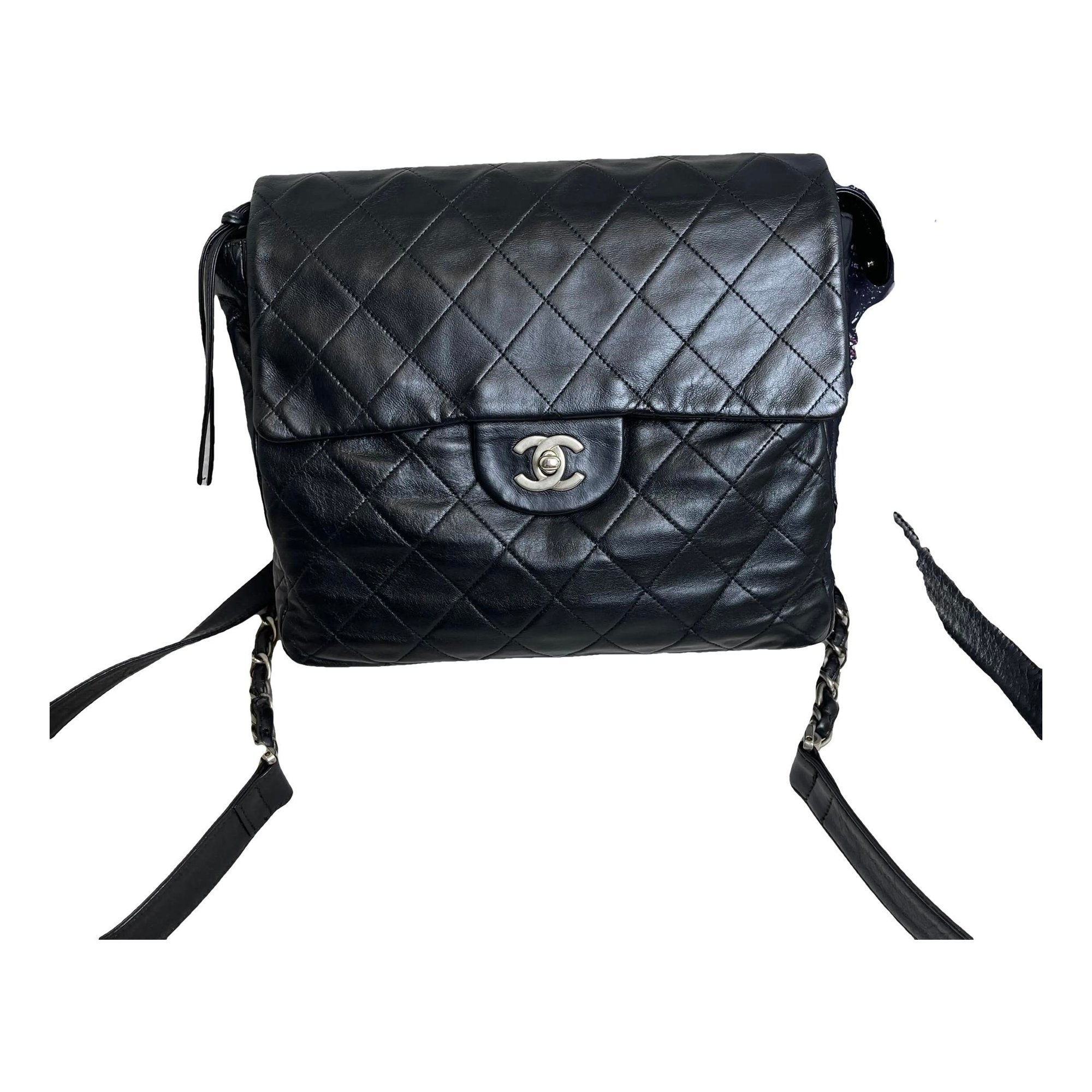 Leather backpack