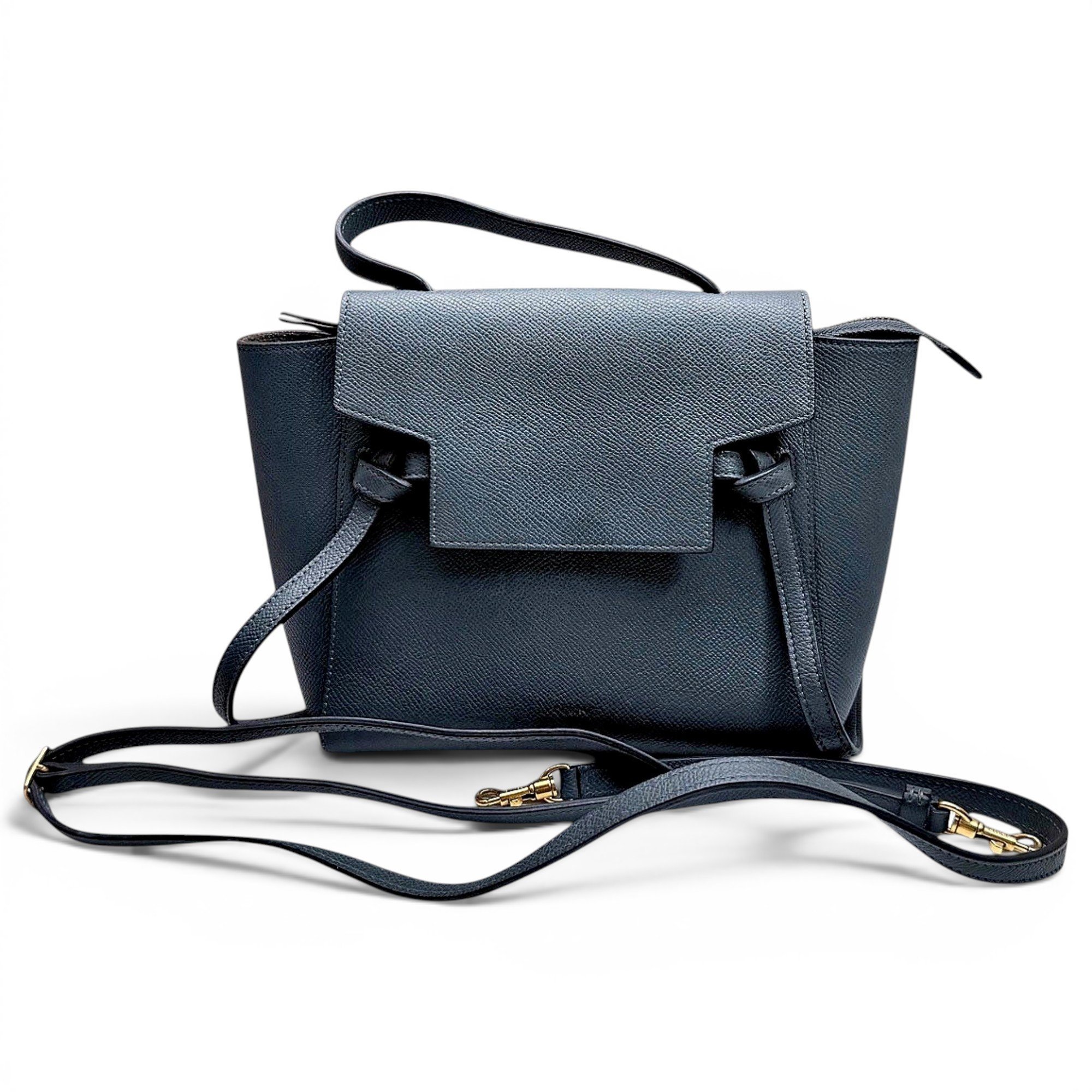 Belt leather handbag