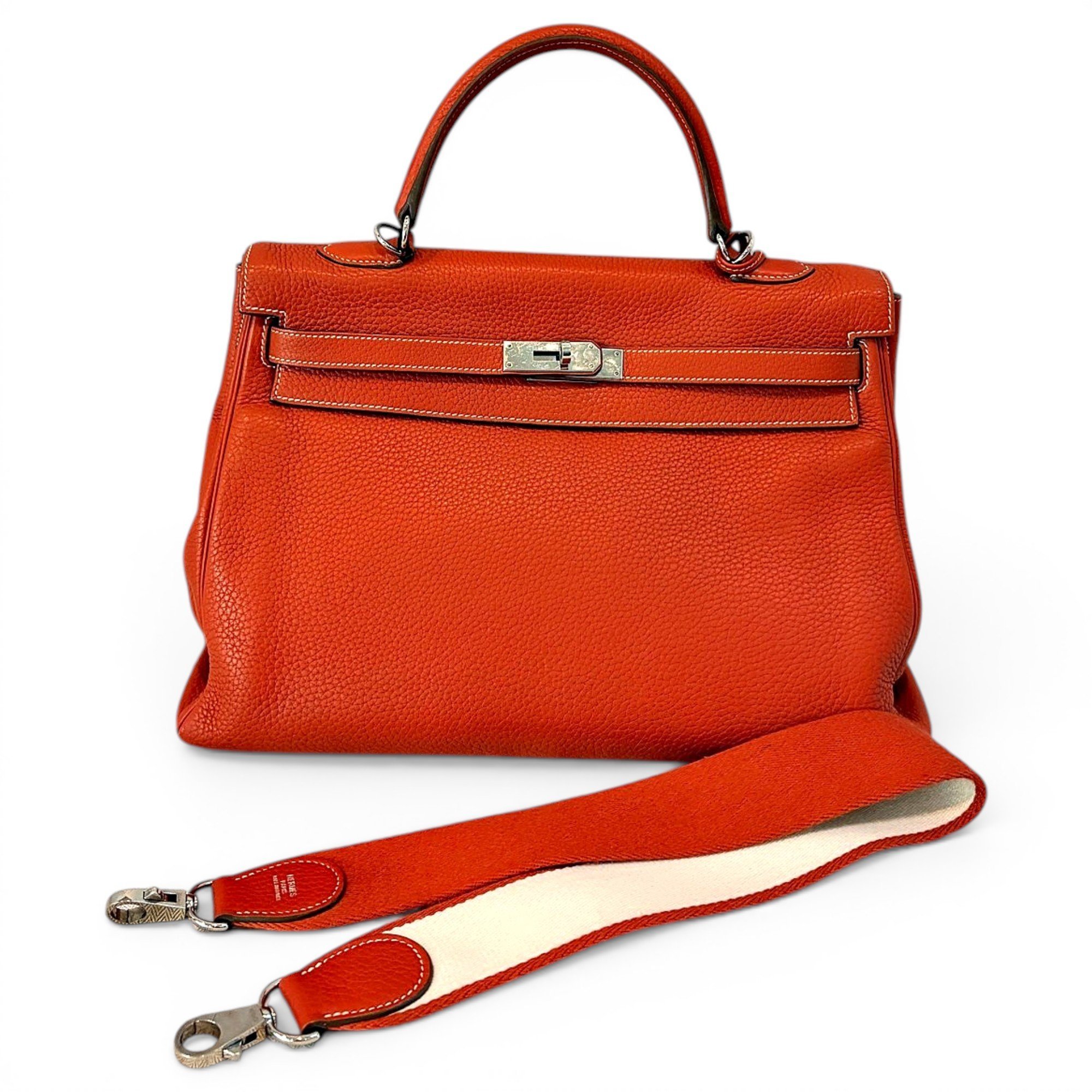Hermes Kelly 35 Handbag Rose Jaipur Togo Leather 2011