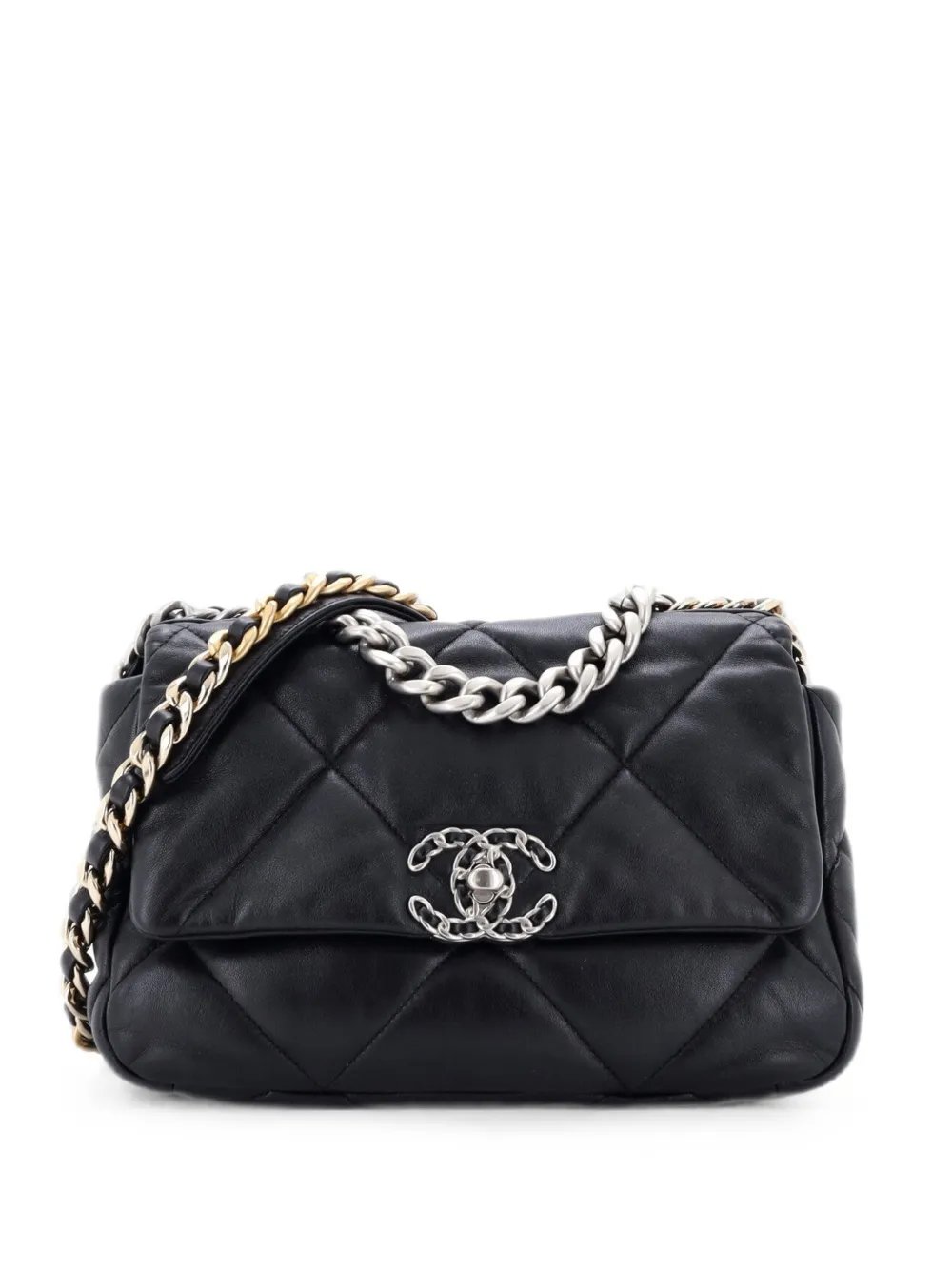 19 Flap Bag Quilted Leather Medium crossbody bag