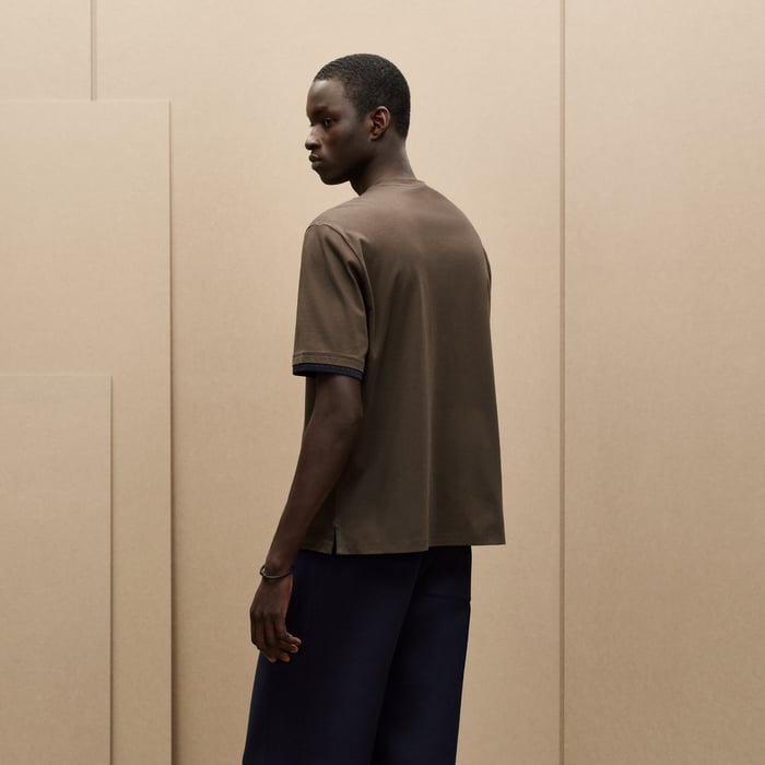 Taupe "Sellier" T-shirt