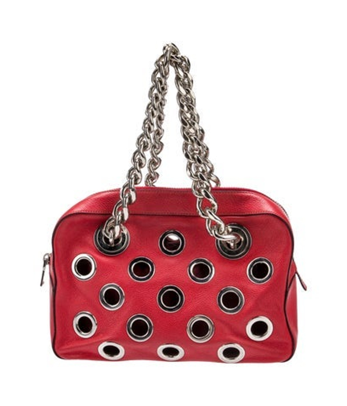 Prada Vitello Daino Leather Grommet Chain