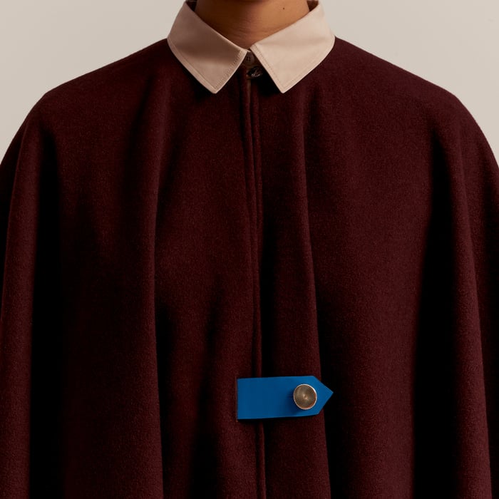 Neutral Colors Surprise Petit H Cashmere Cape