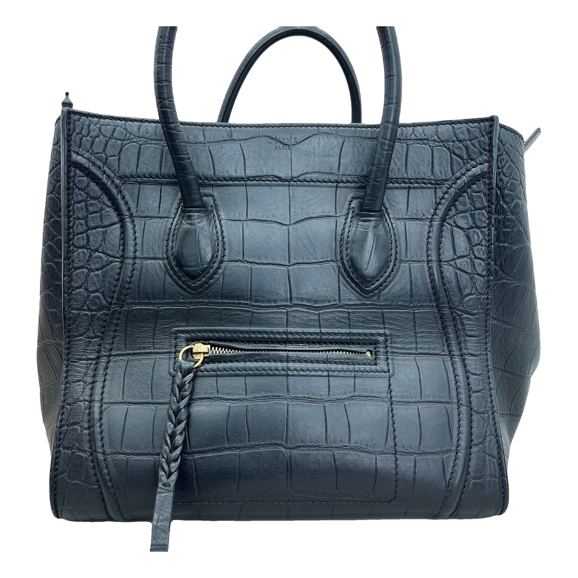 Luggage leather handbag