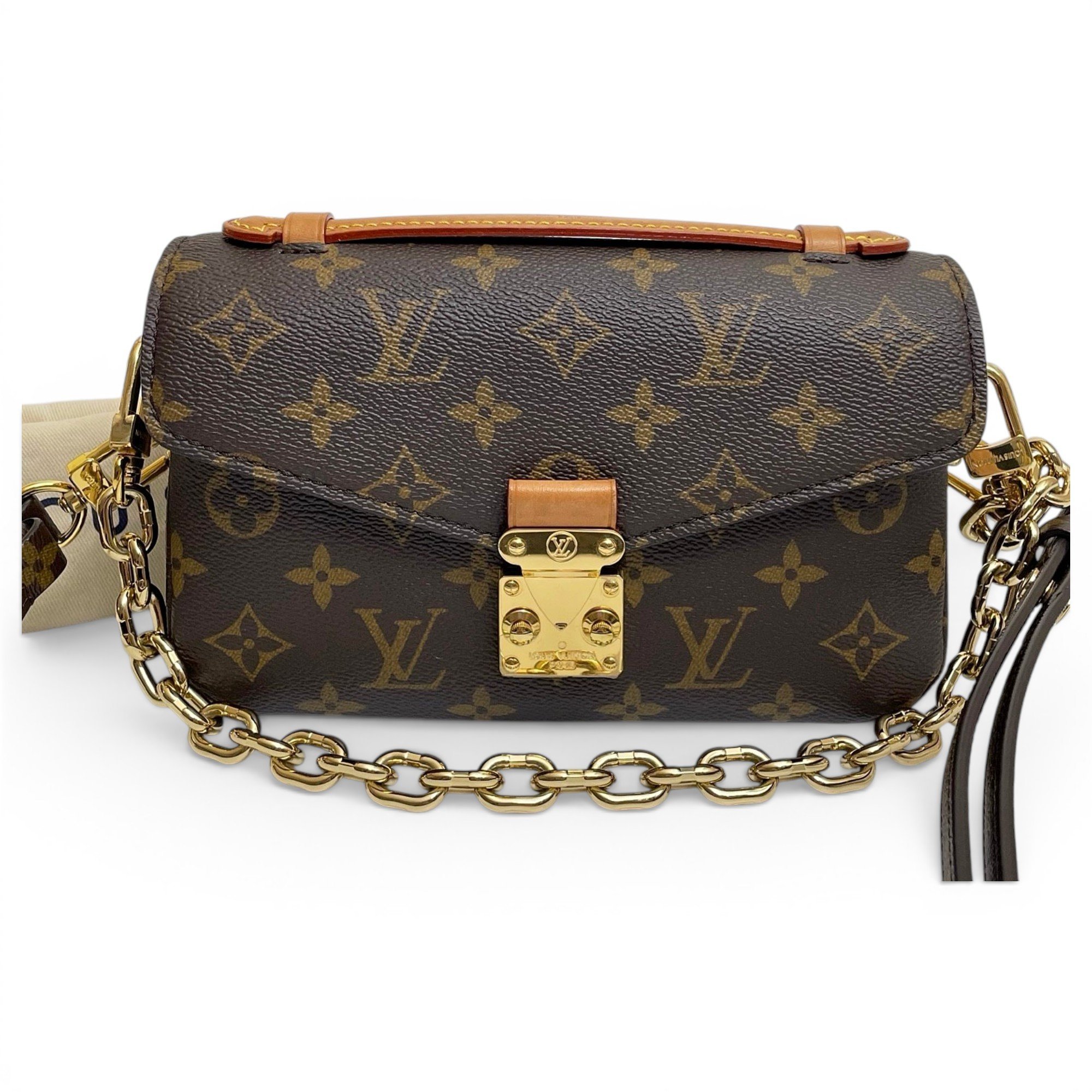 Metis East West leather crossbody bag