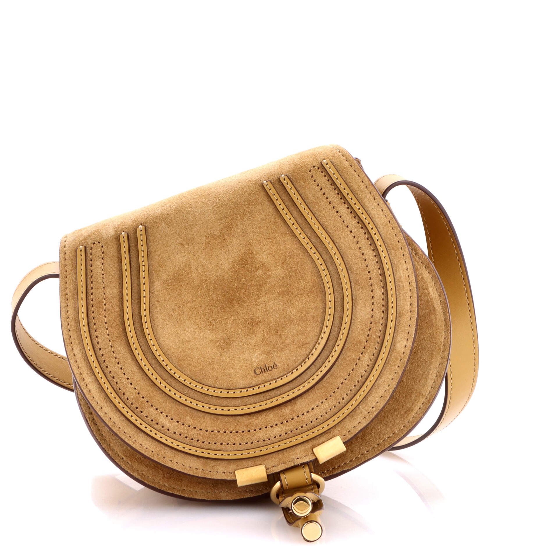 Chloe Marcie Crossbody Bag Suede Small