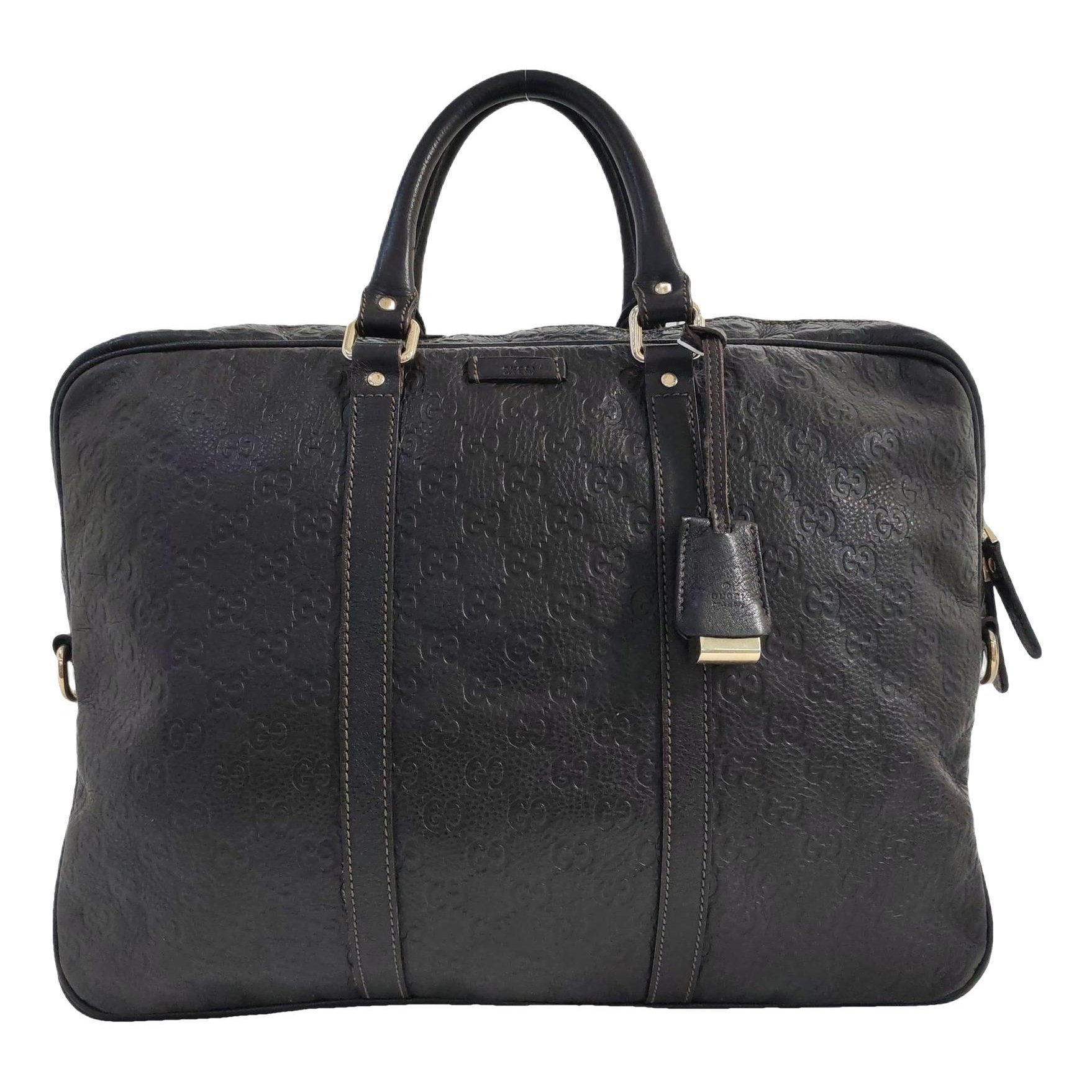 Vintage Bamboo leather tote