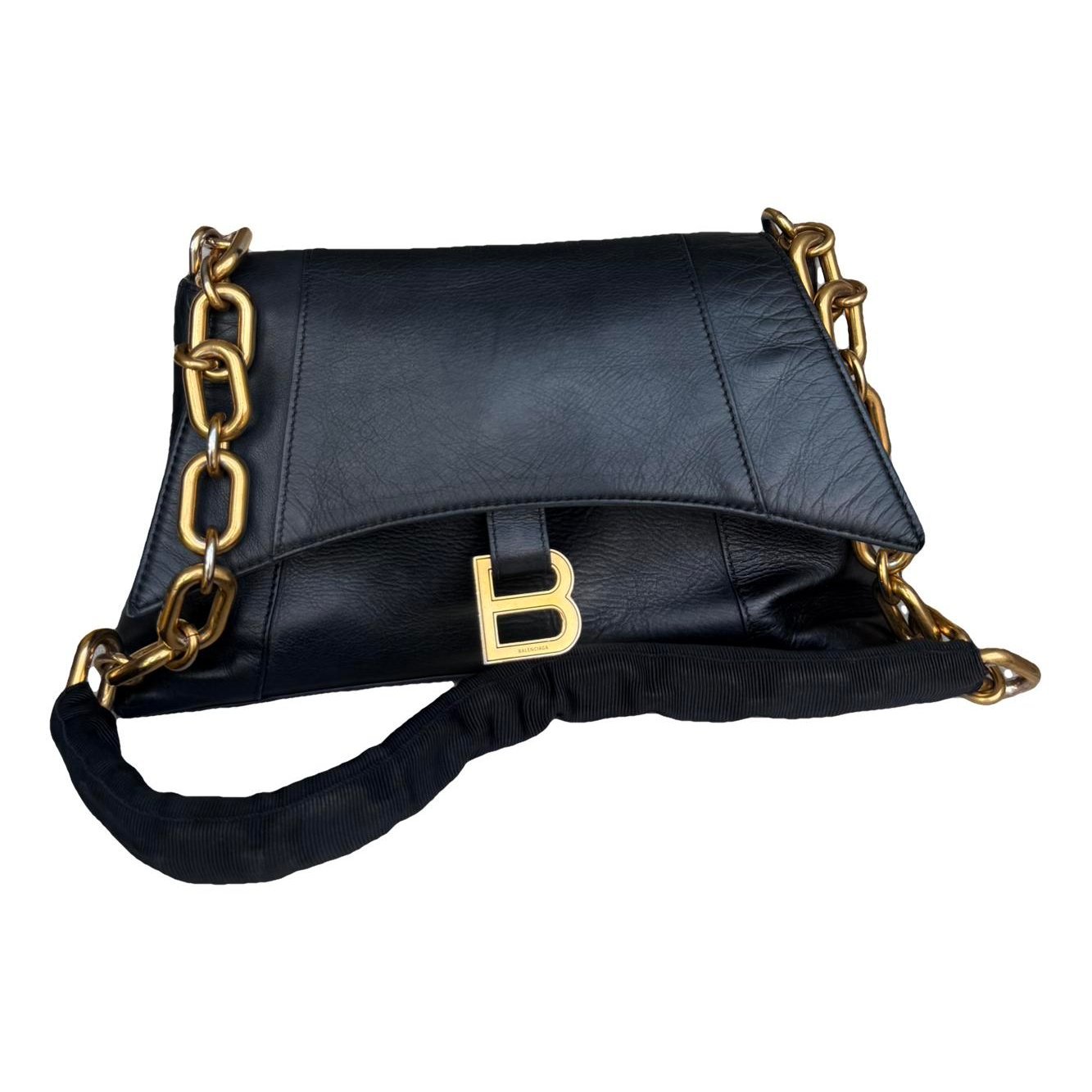 Hourglass leather bag