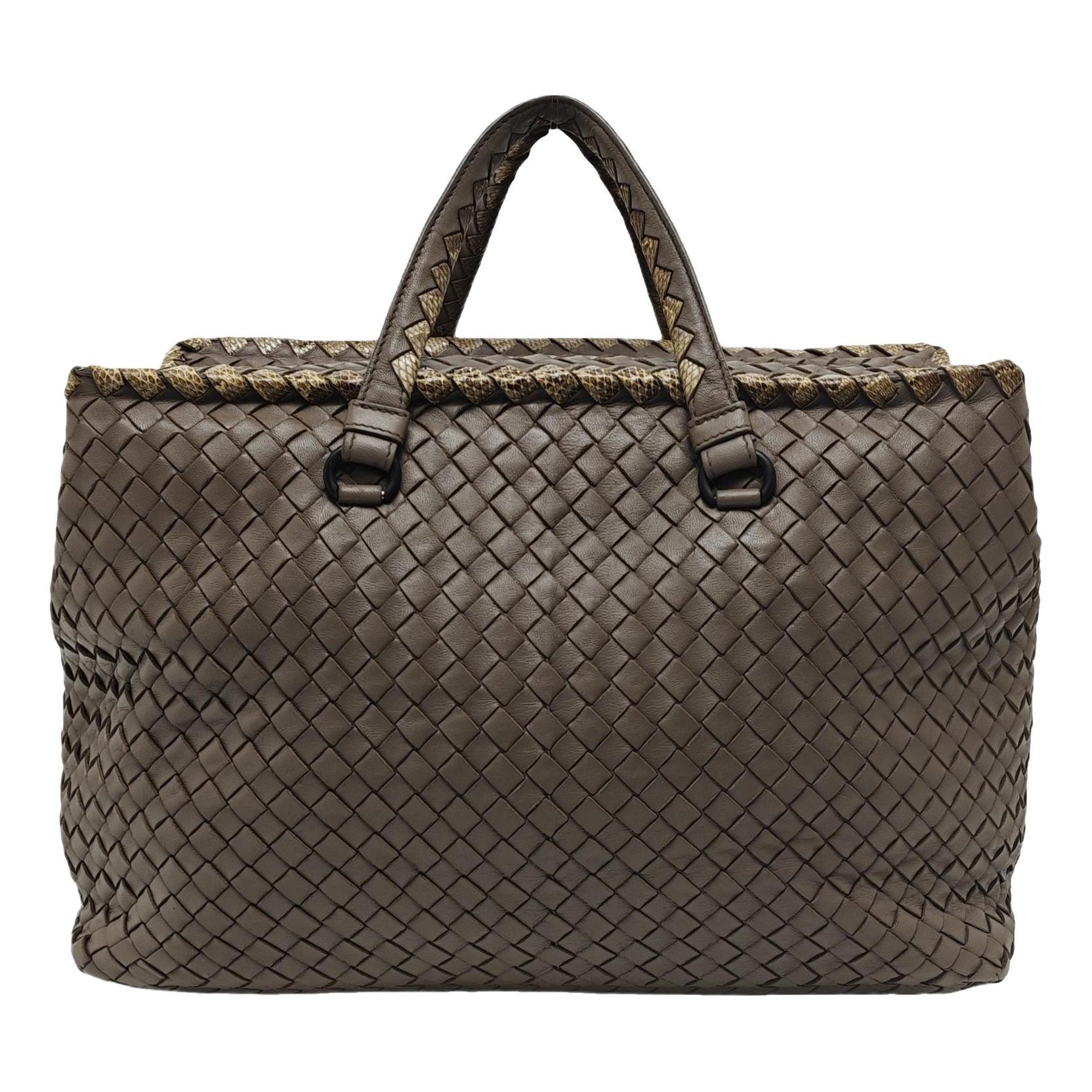 Leather tote