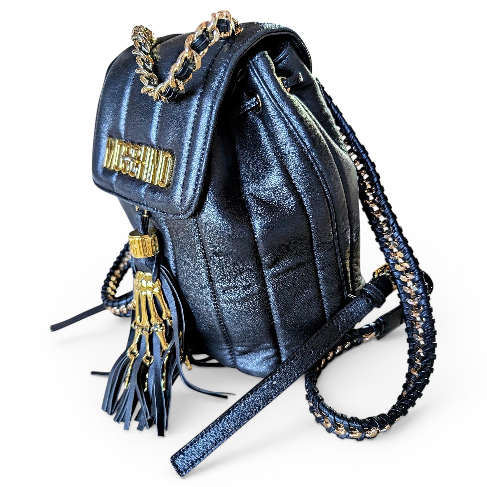 Leather backpack