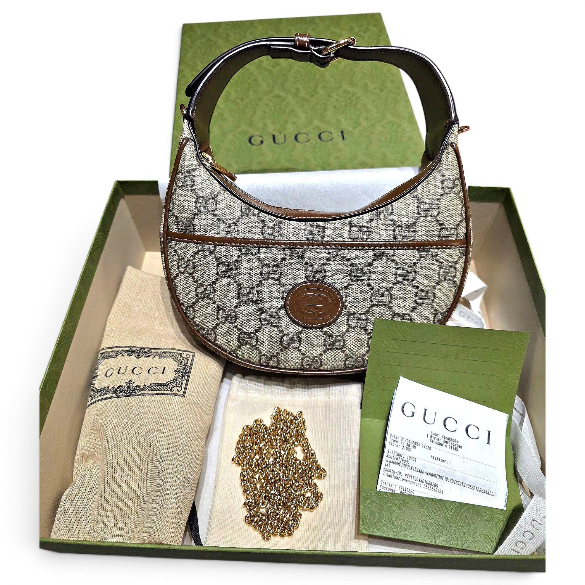 Ophidia leather crossbody bag