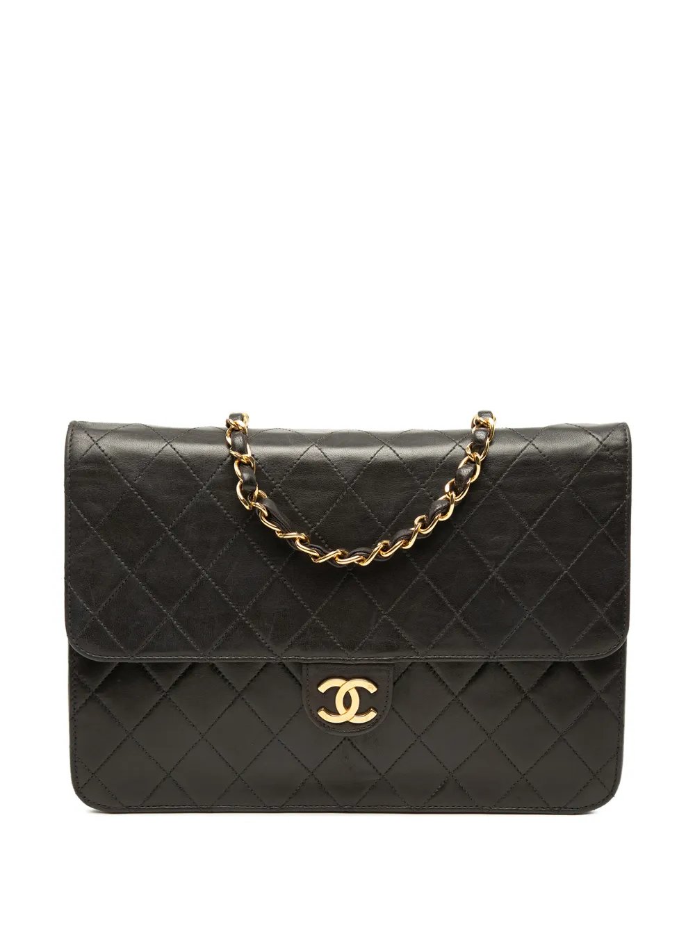 1997-1999 Medium CC Quilted Lambskin Single Flap shoulder bag