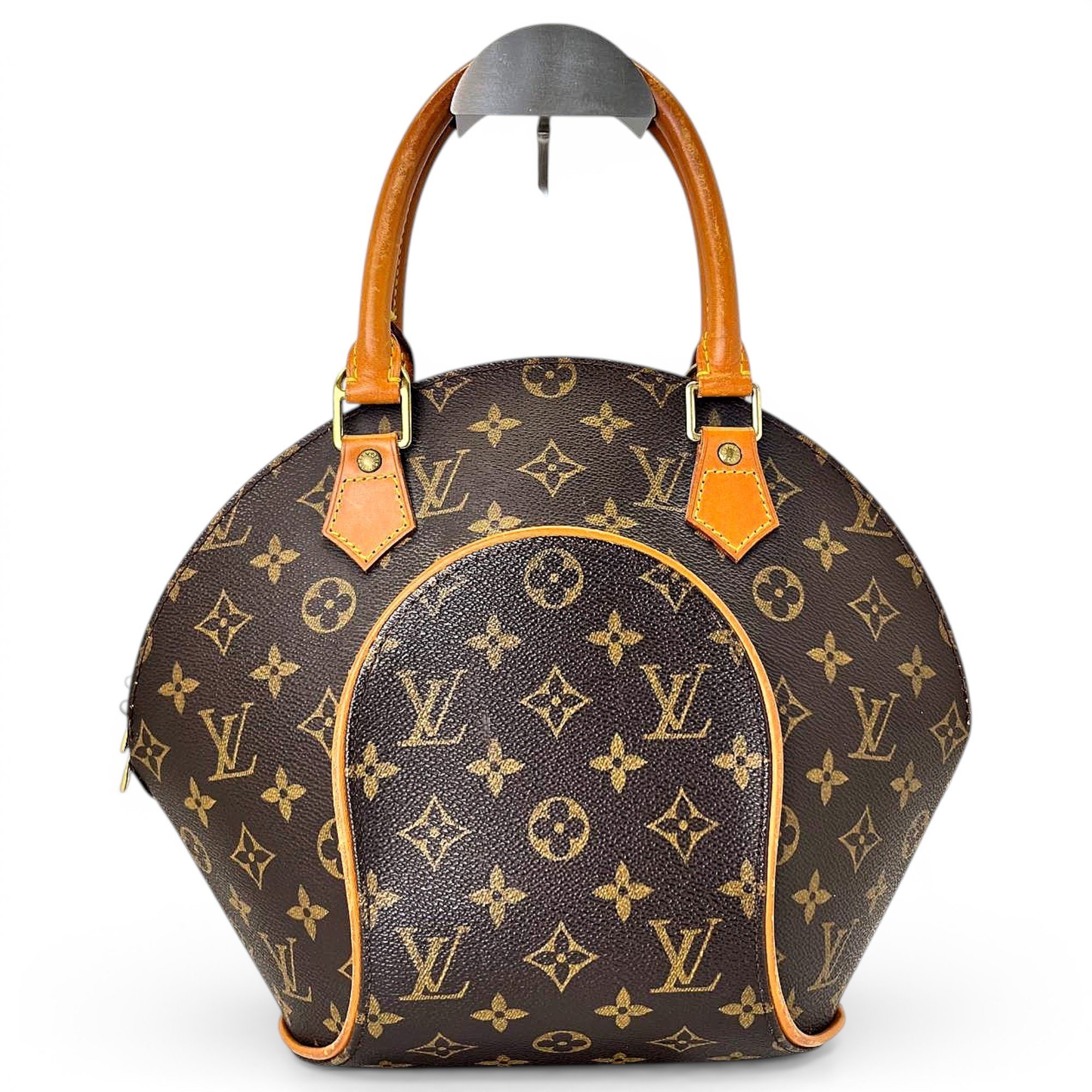 Ellipse leather handbag