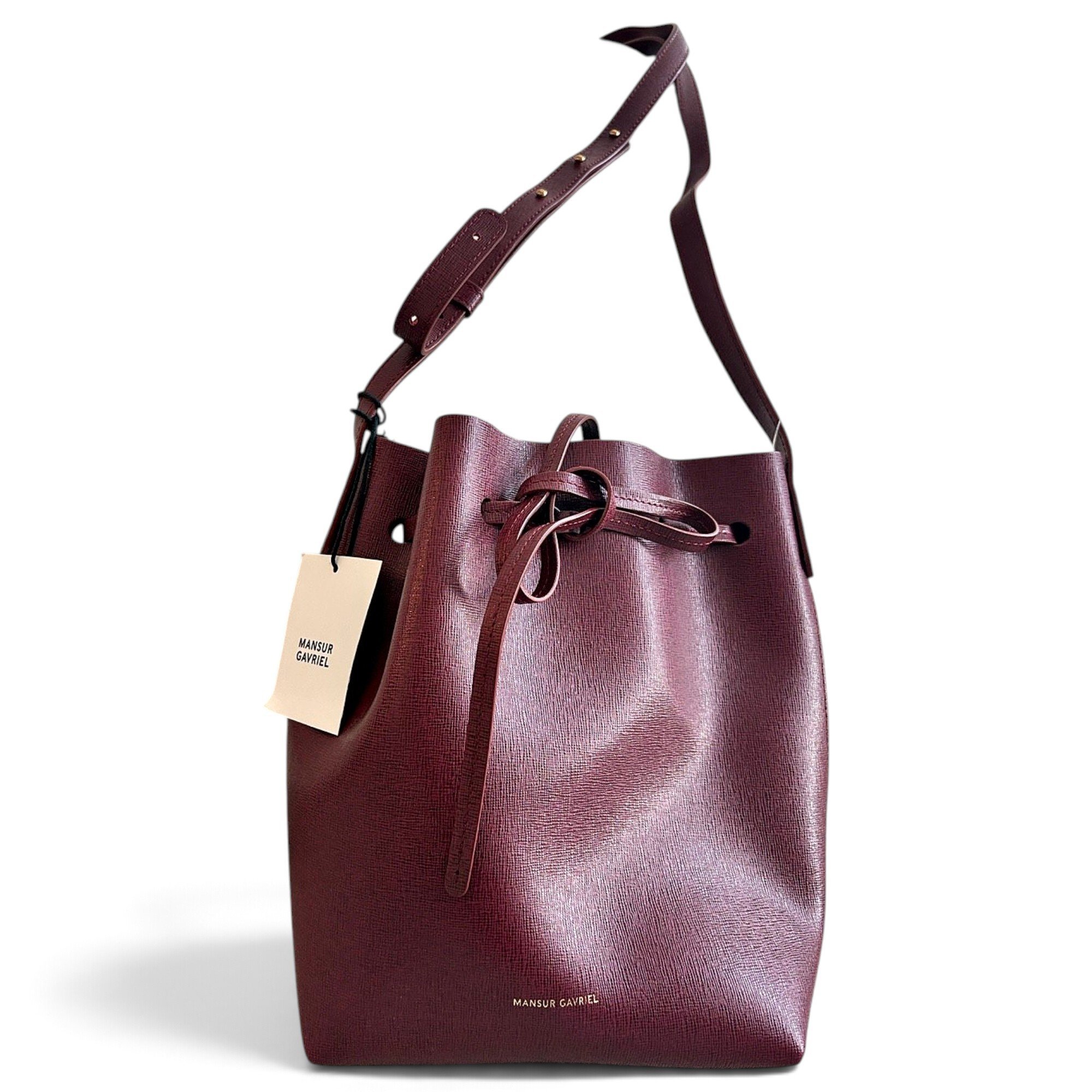 Mansur Gavriel Bucket leather crossbody bag