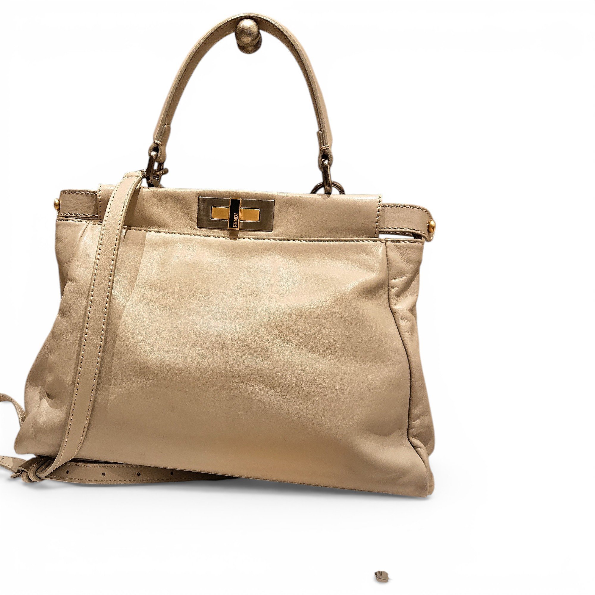 Peekaboo leather handbag