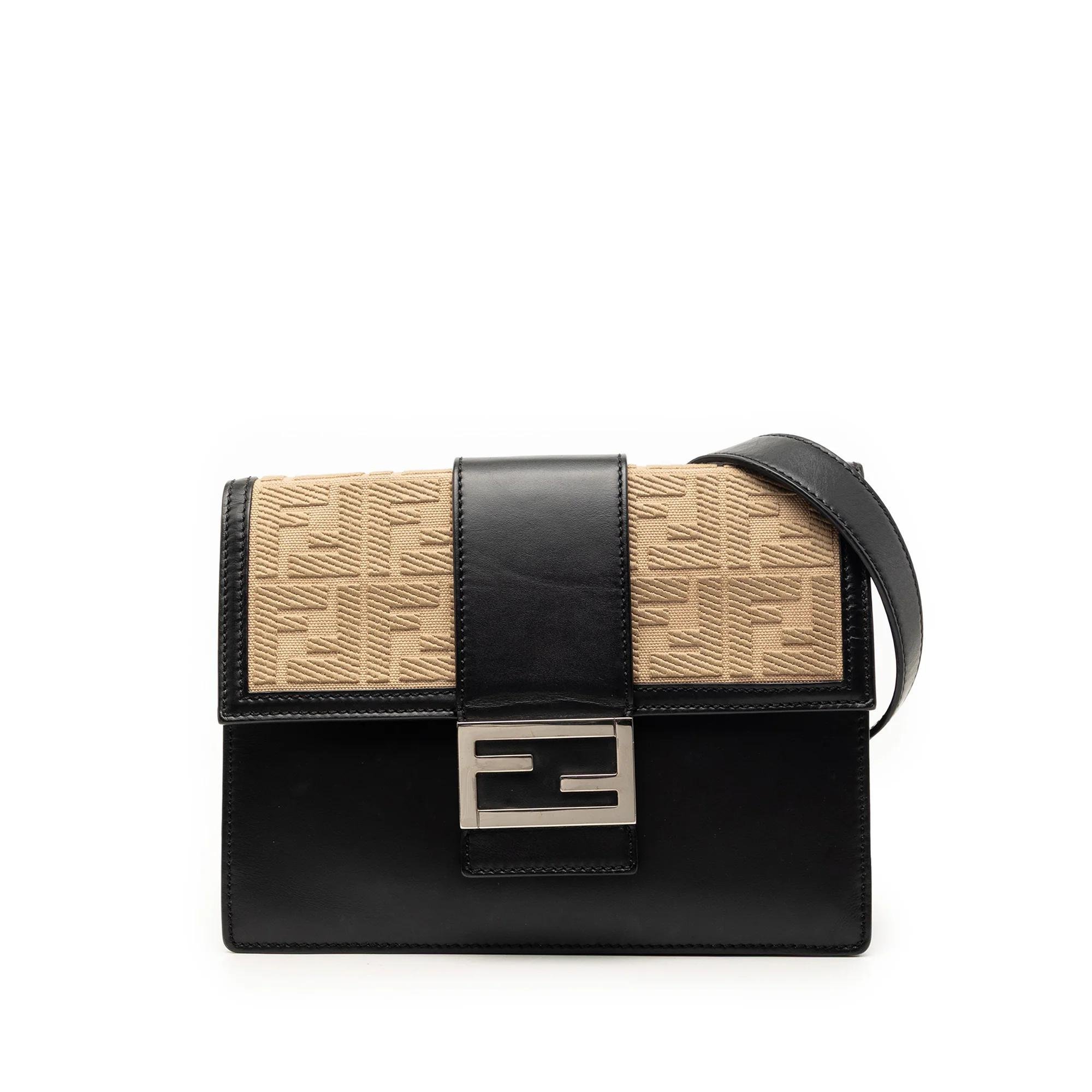Baguette pony-style calfskin crossbody bag