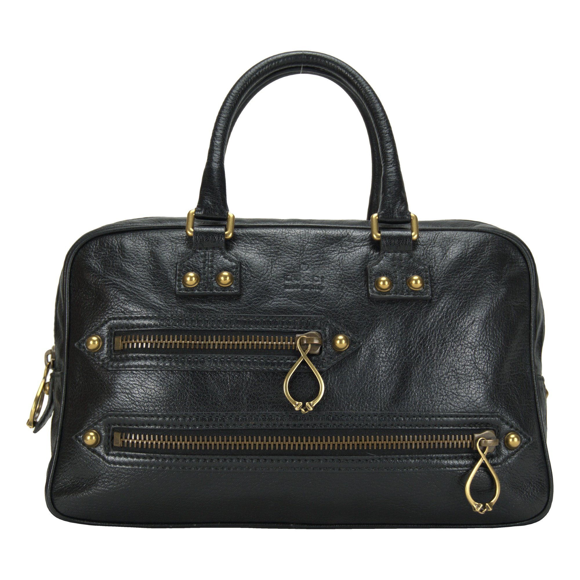 Boston leather handbag