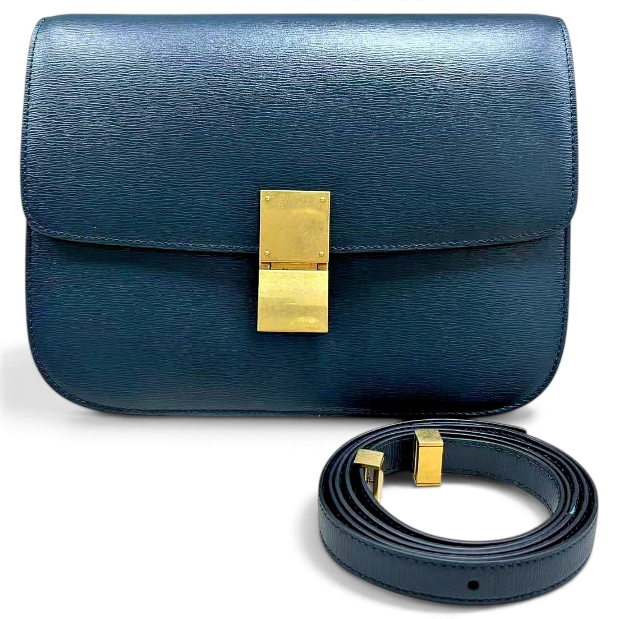 Classic leather crossbody bag