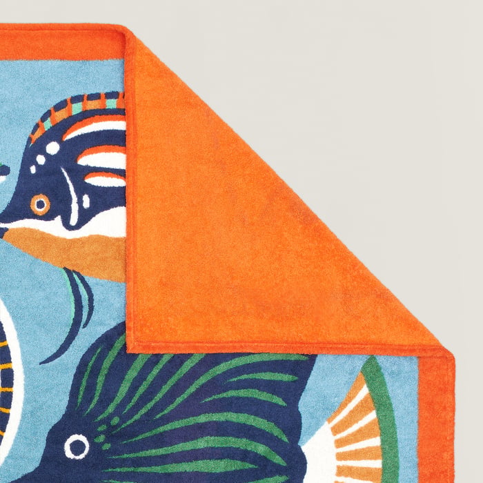 Orange Traffic Jam Beach Towel