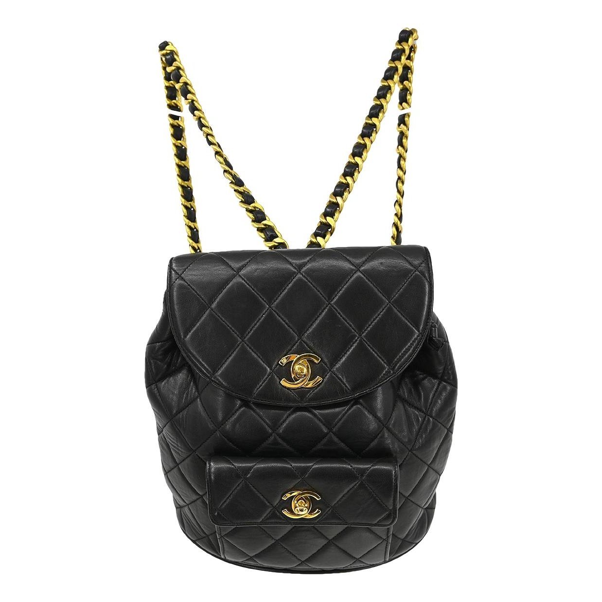 Leather backpack
