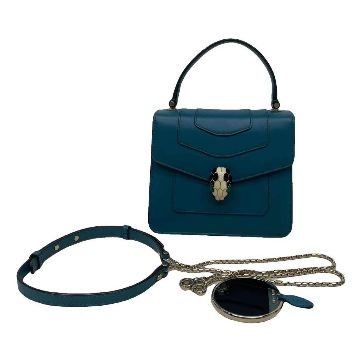 Serpenti leather handbag