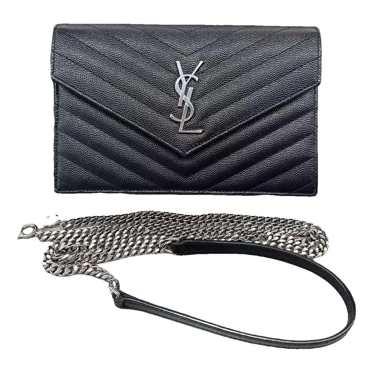 Portefeuille enveloppe leather handbag