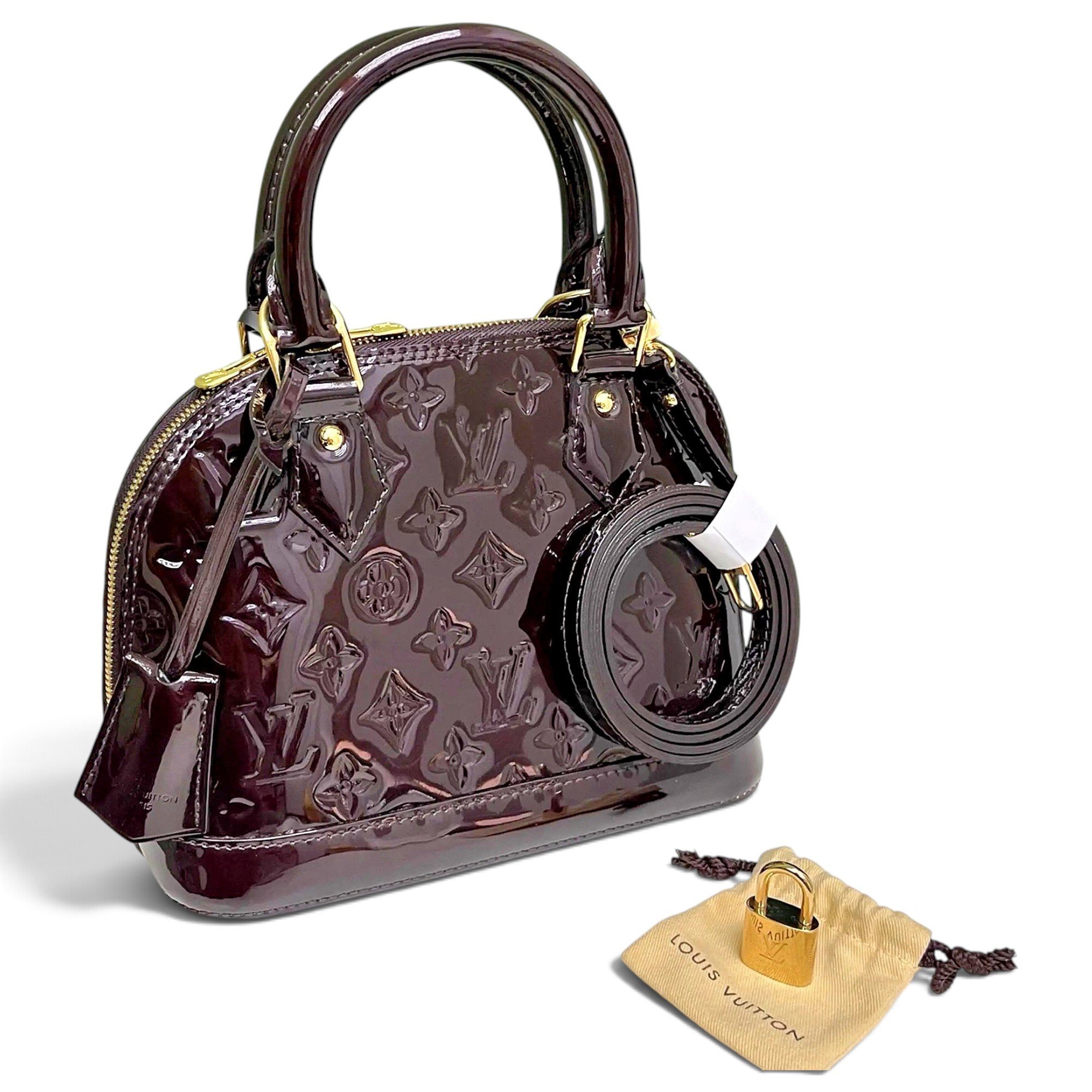 Alma BB patent leather handbag