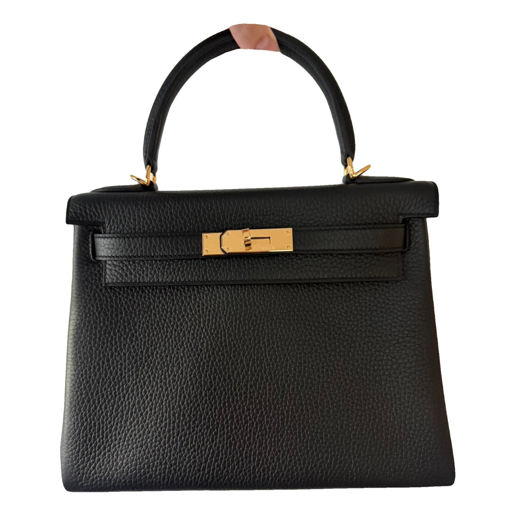 Hermes Kelly 28 Handbag Gold Clemence Leather 2025