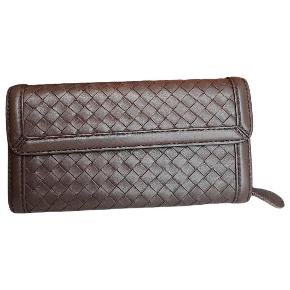 Leather clutch bag