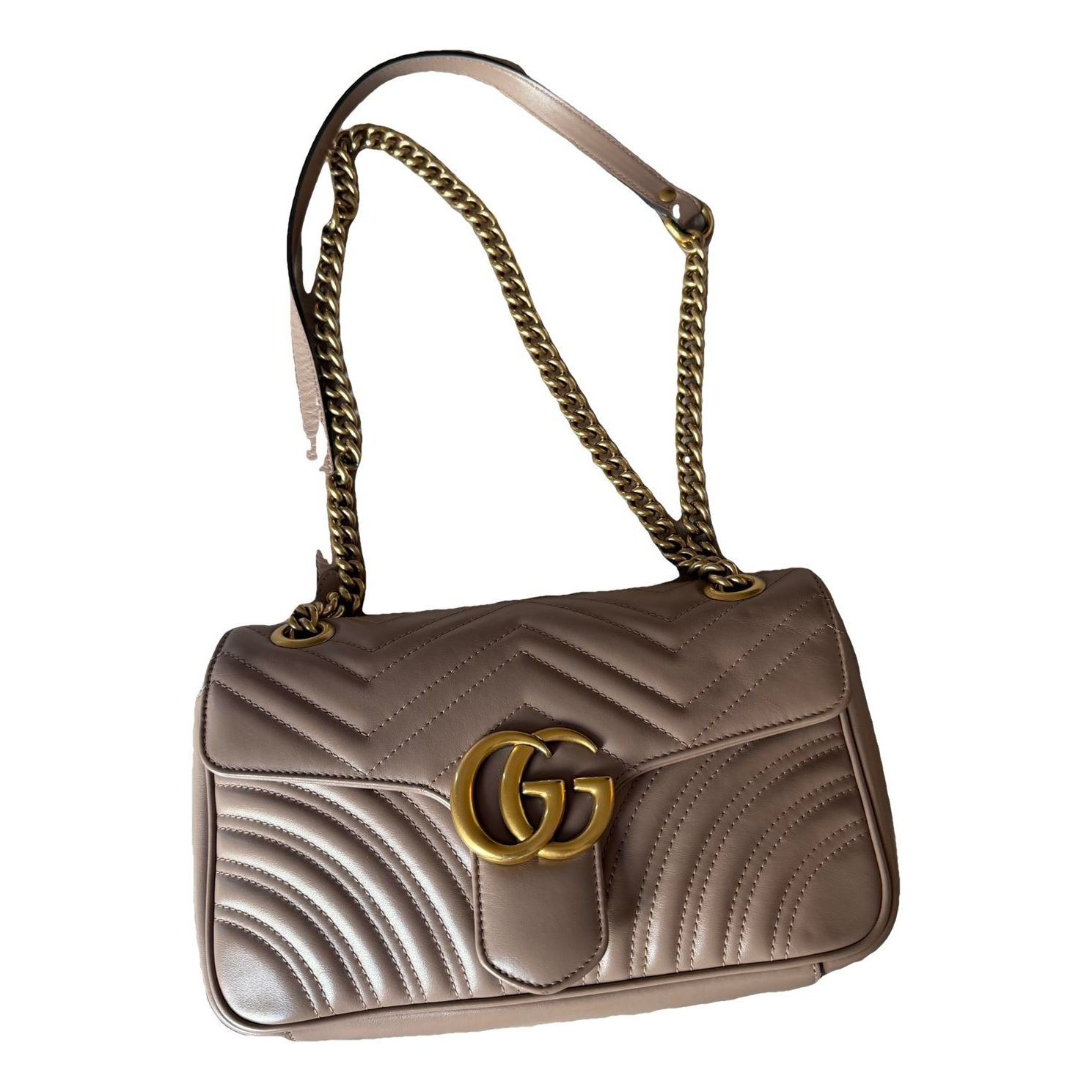 GG Marmont Flap leather bag