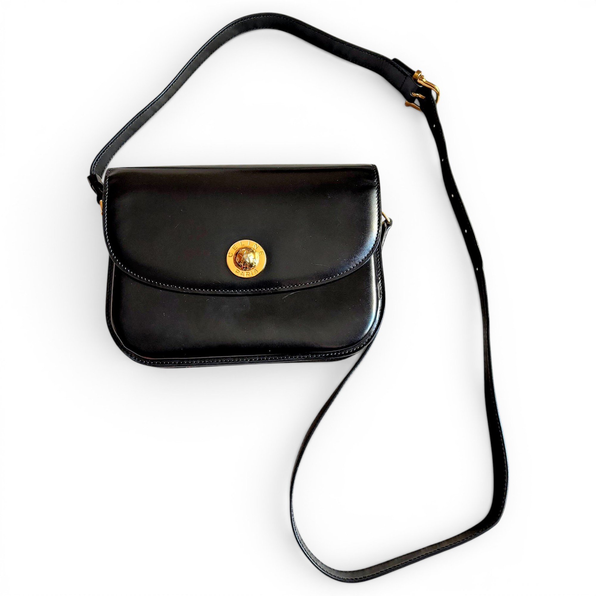 Classic leather crossbody bag