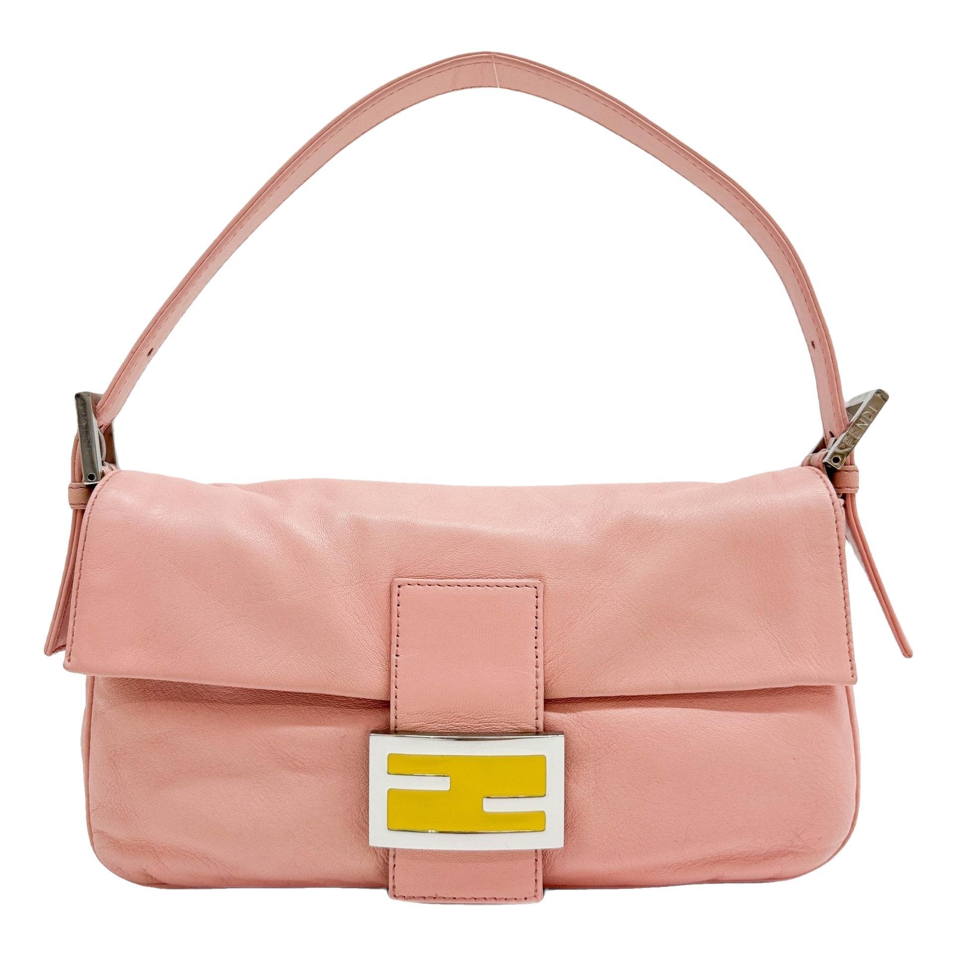Baguette leather handbag