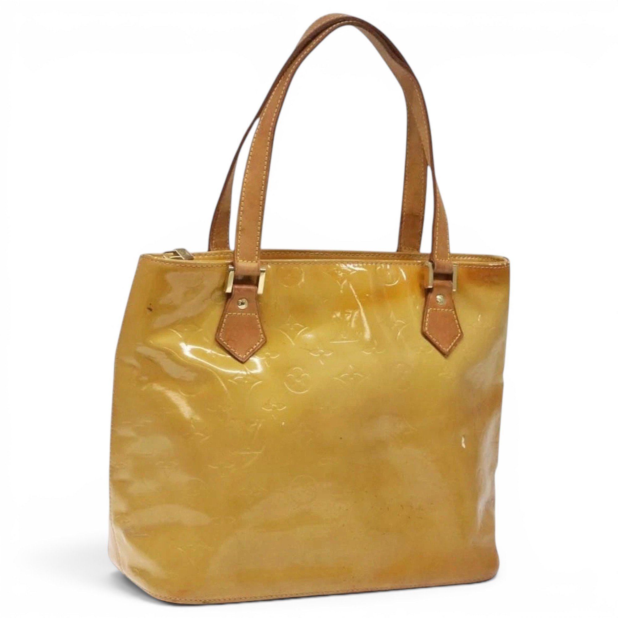 Patent leather handbag