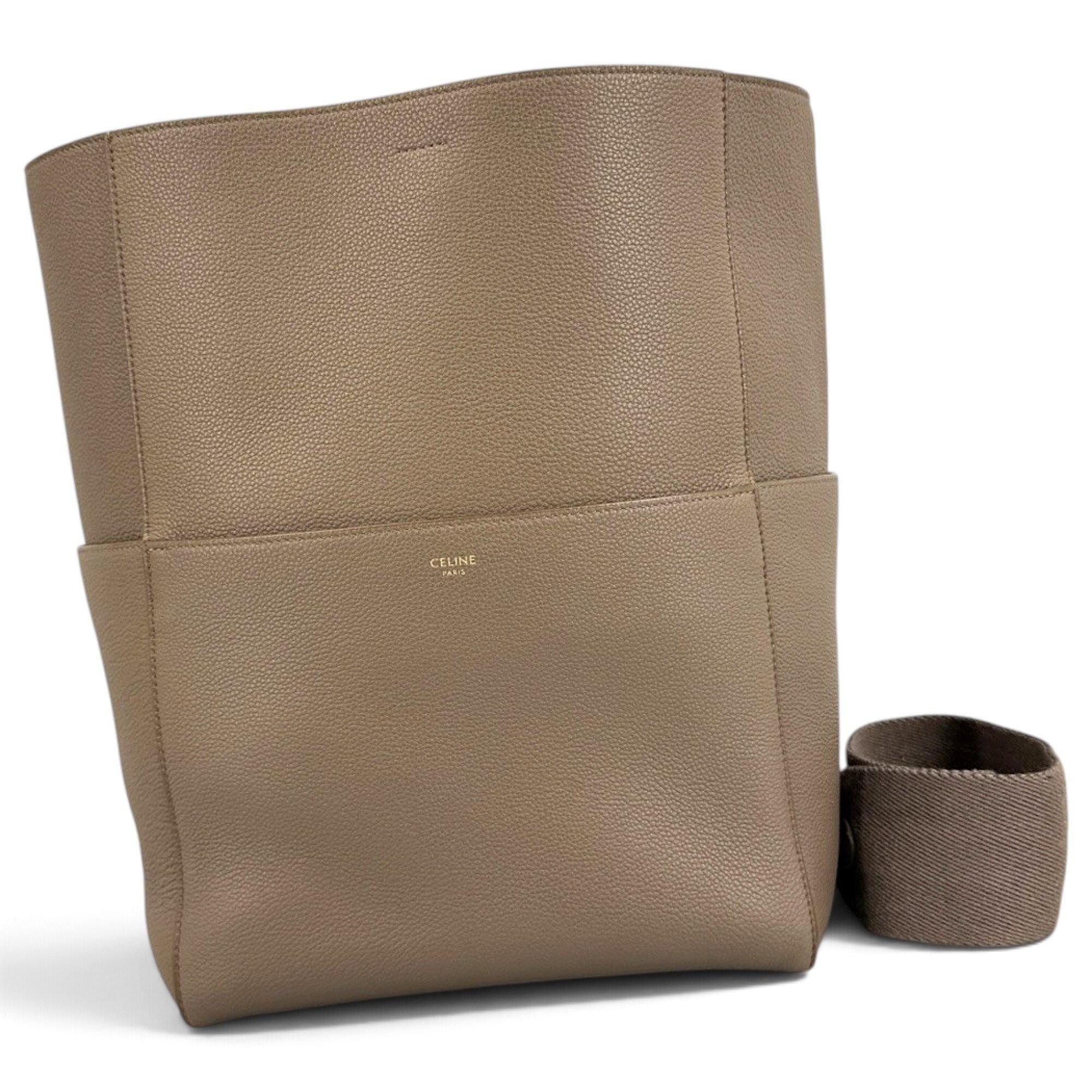 Seau Sangle leather handbag