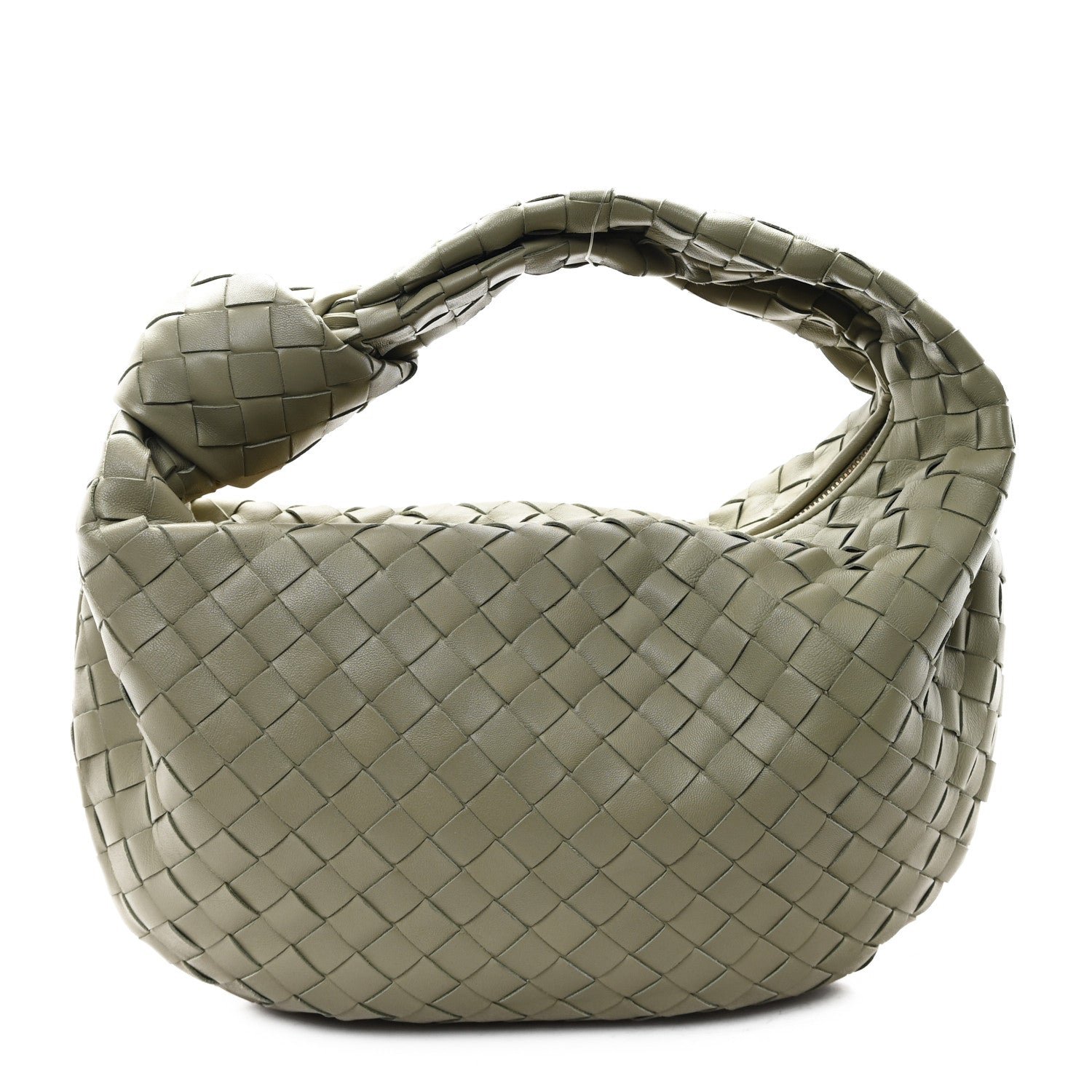 Bottega Veneta Nappa Intrecciato Teen Jodie Hobo Travertine