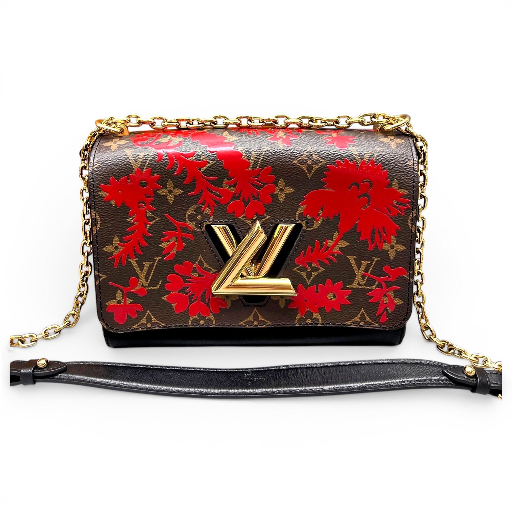 Twist vinyl handbag