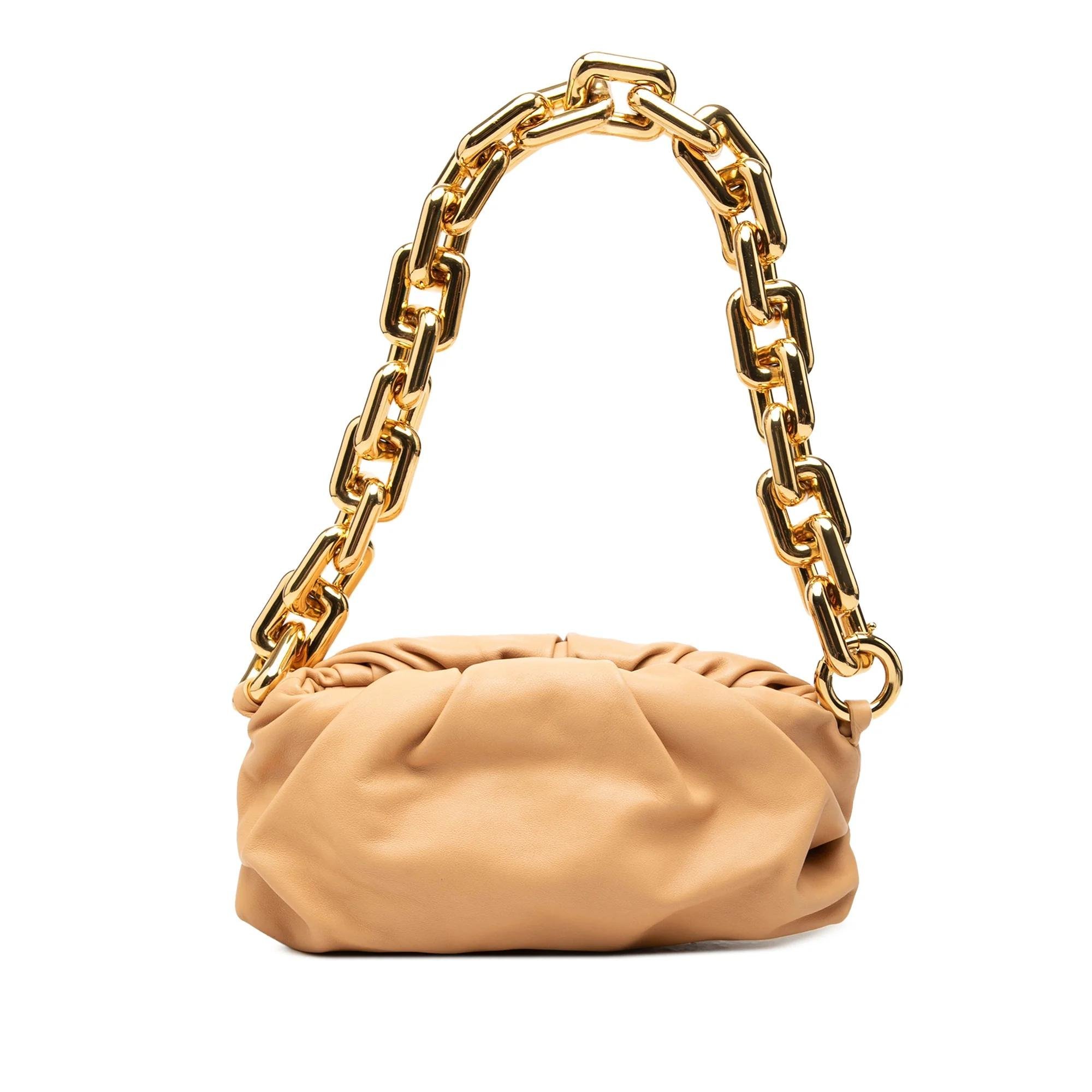 Chain Pouch leather handbag