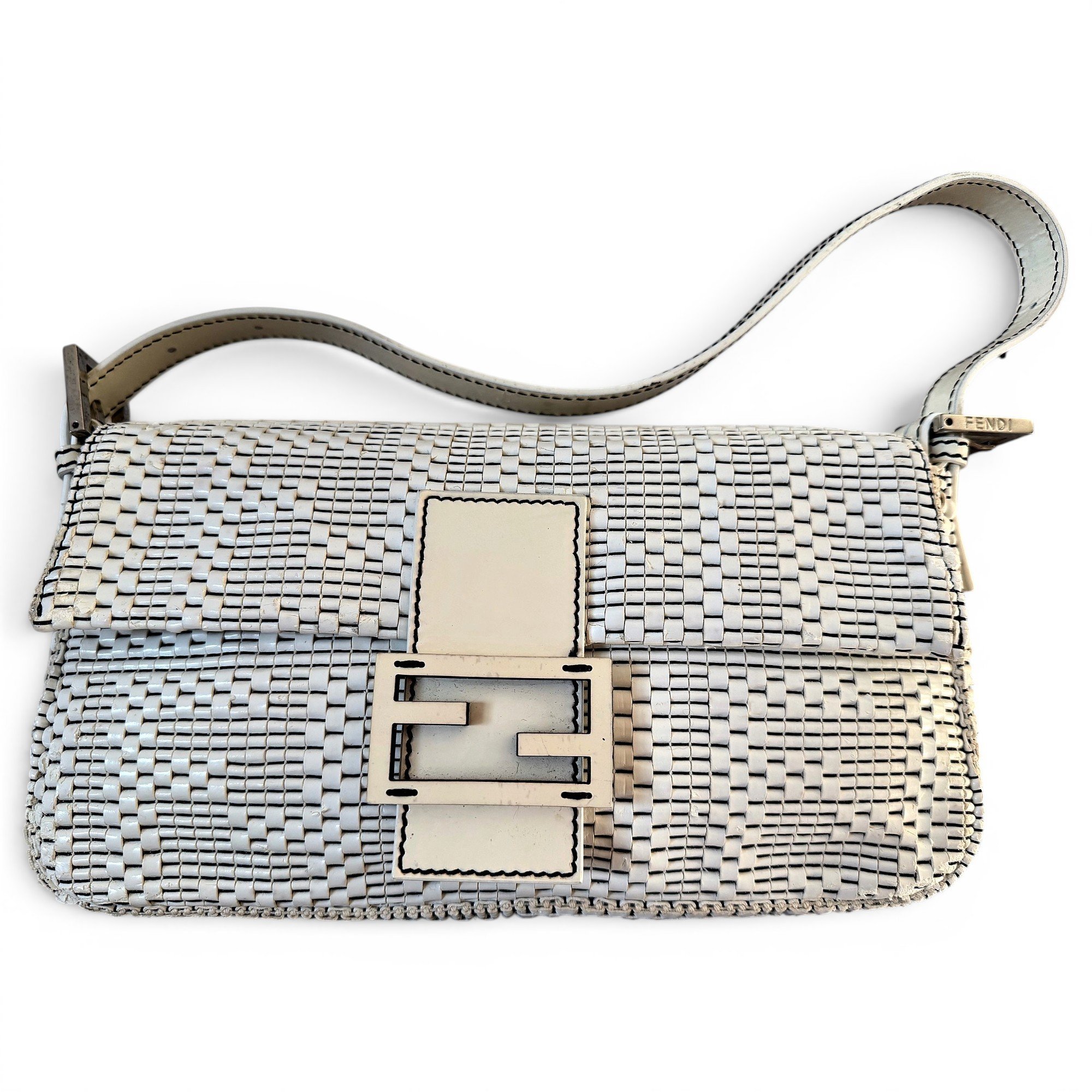 Baguette leather handbag