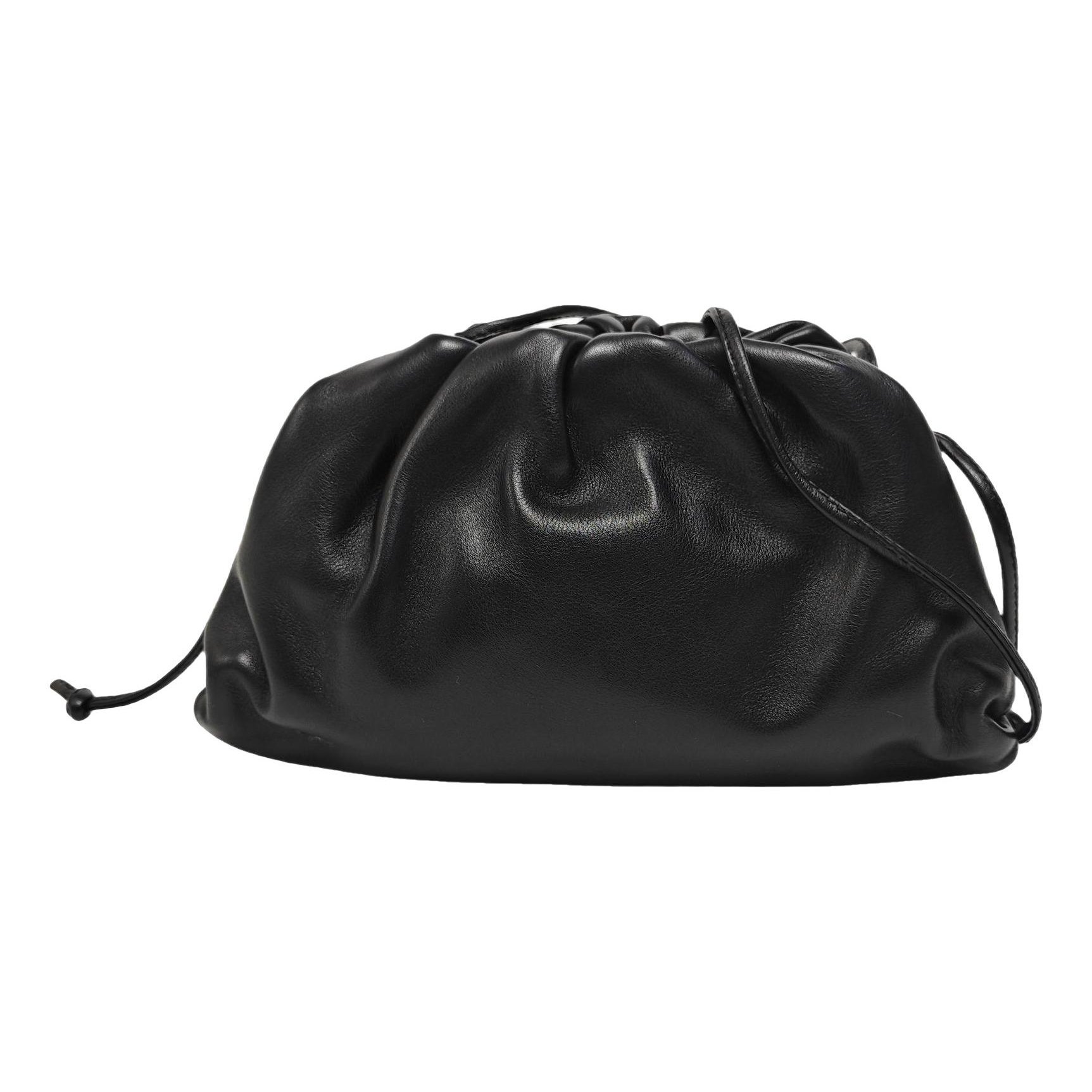 Pouch leather handbag