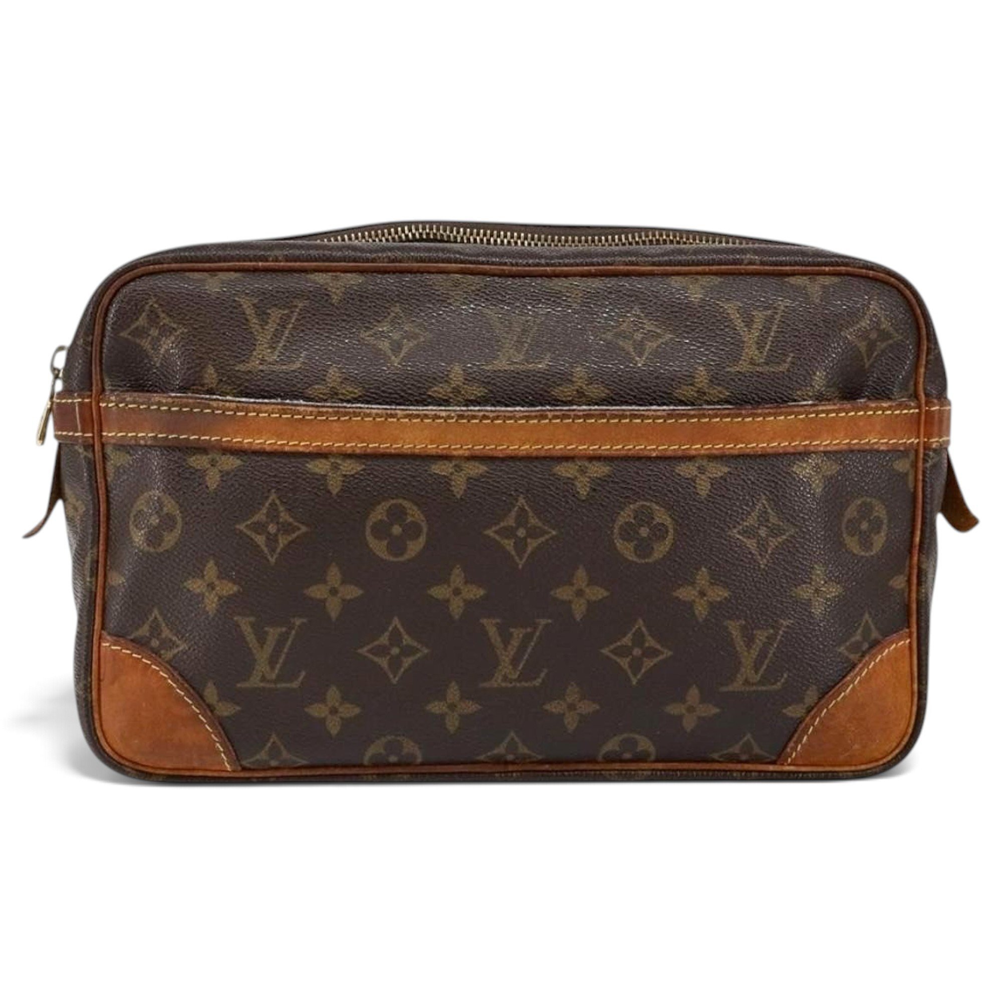 Leather clutch bag