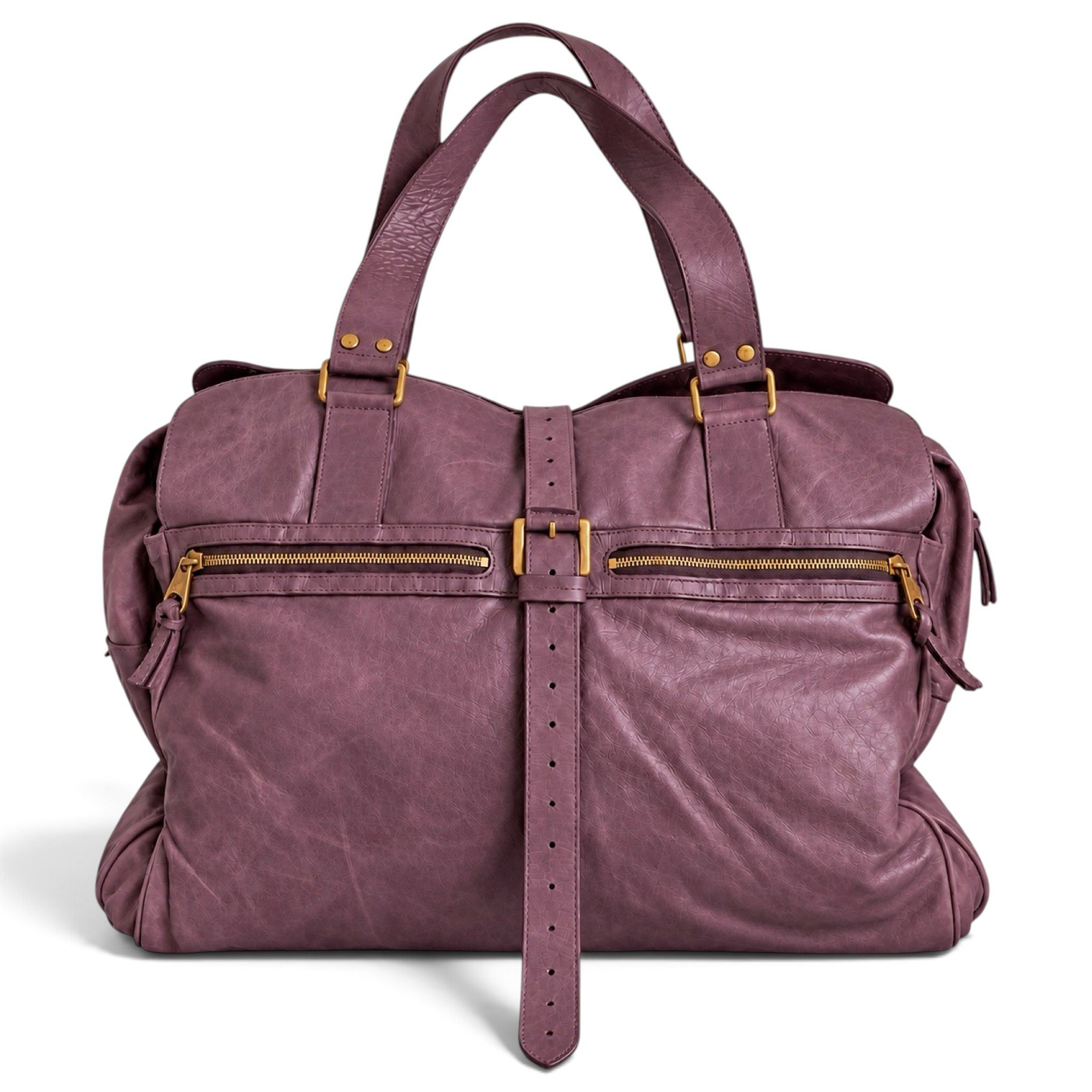 Leather bowling bag