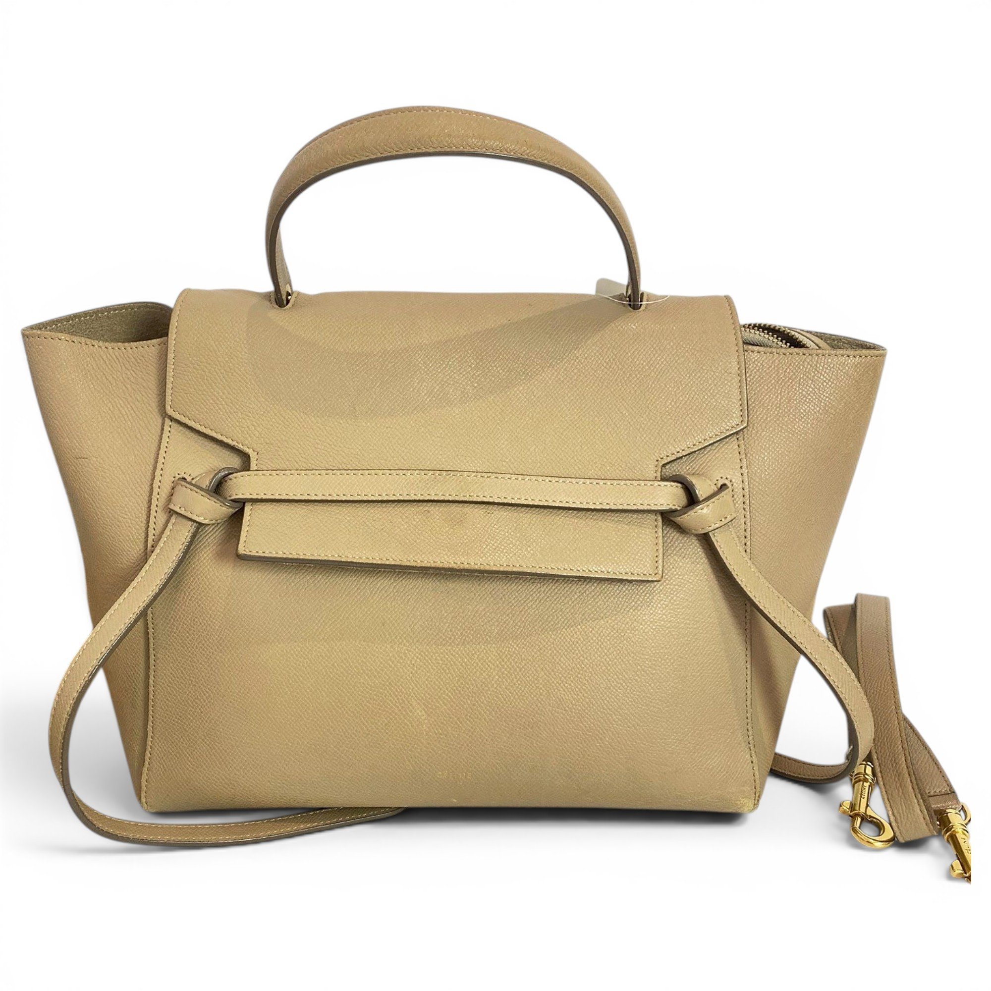 Belt leather handbag