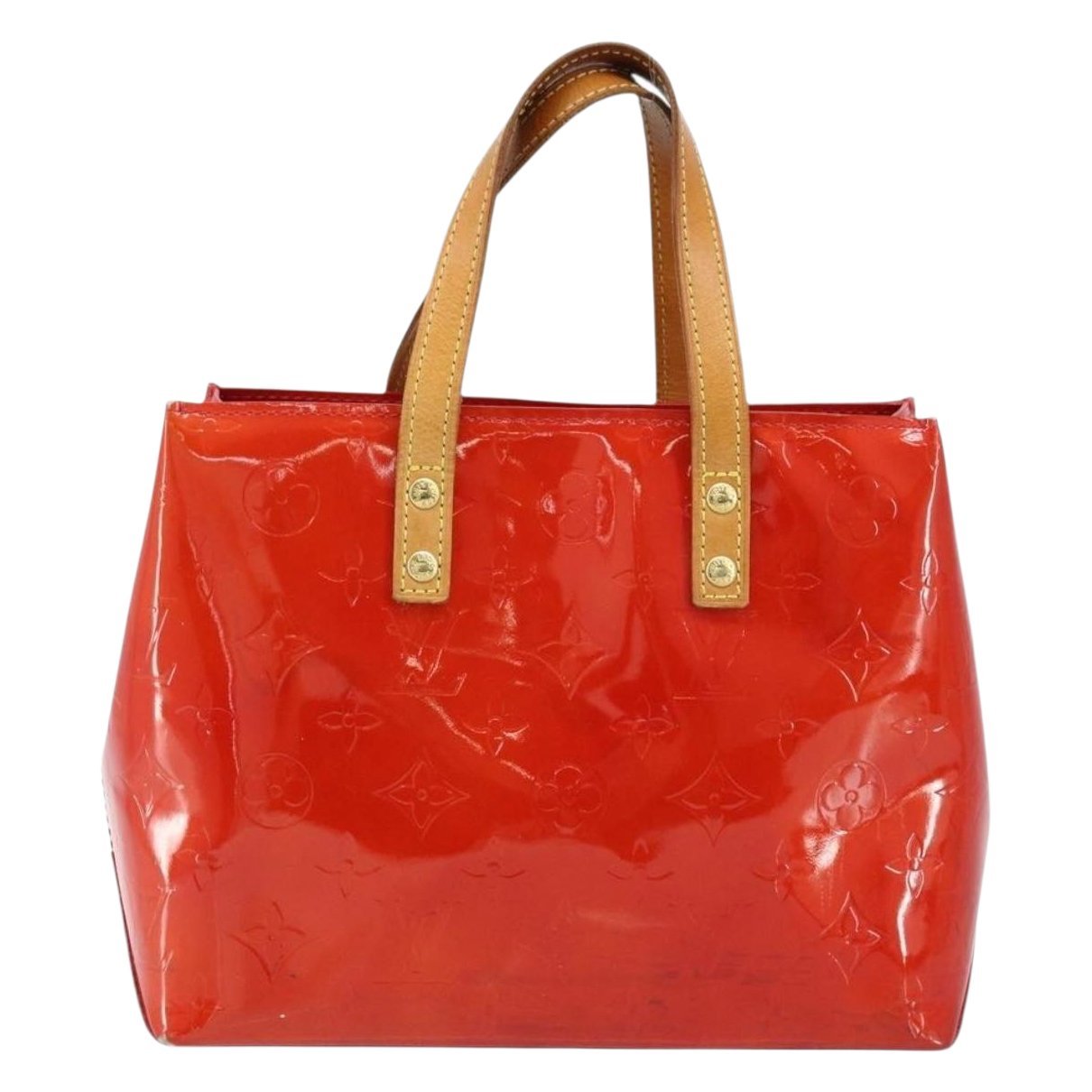 Reade patent leather handbag